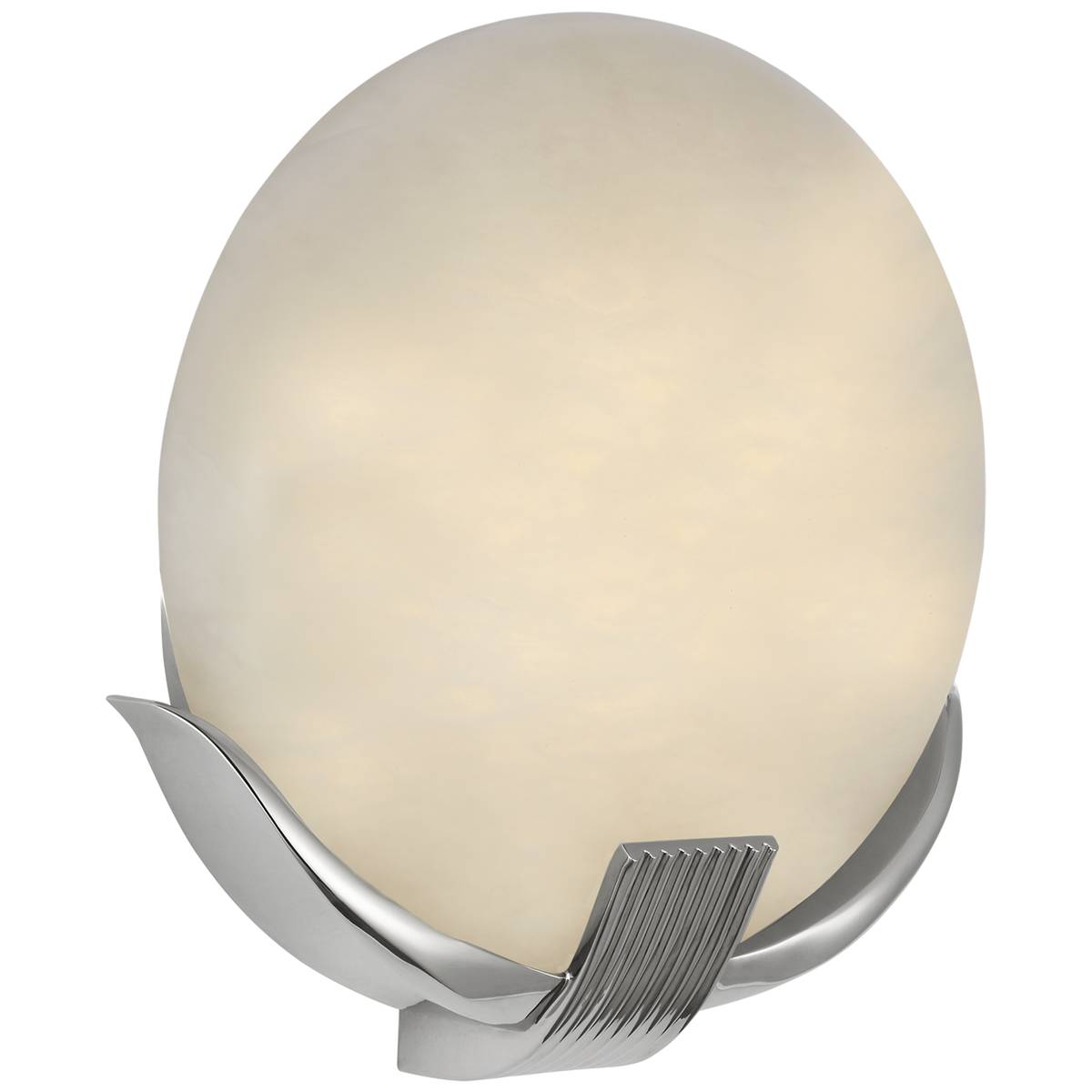 Ralph Lauren Belmore 10" Sconce in Polished Nickel with Alabaster W9.25" x H10" x E3.25"