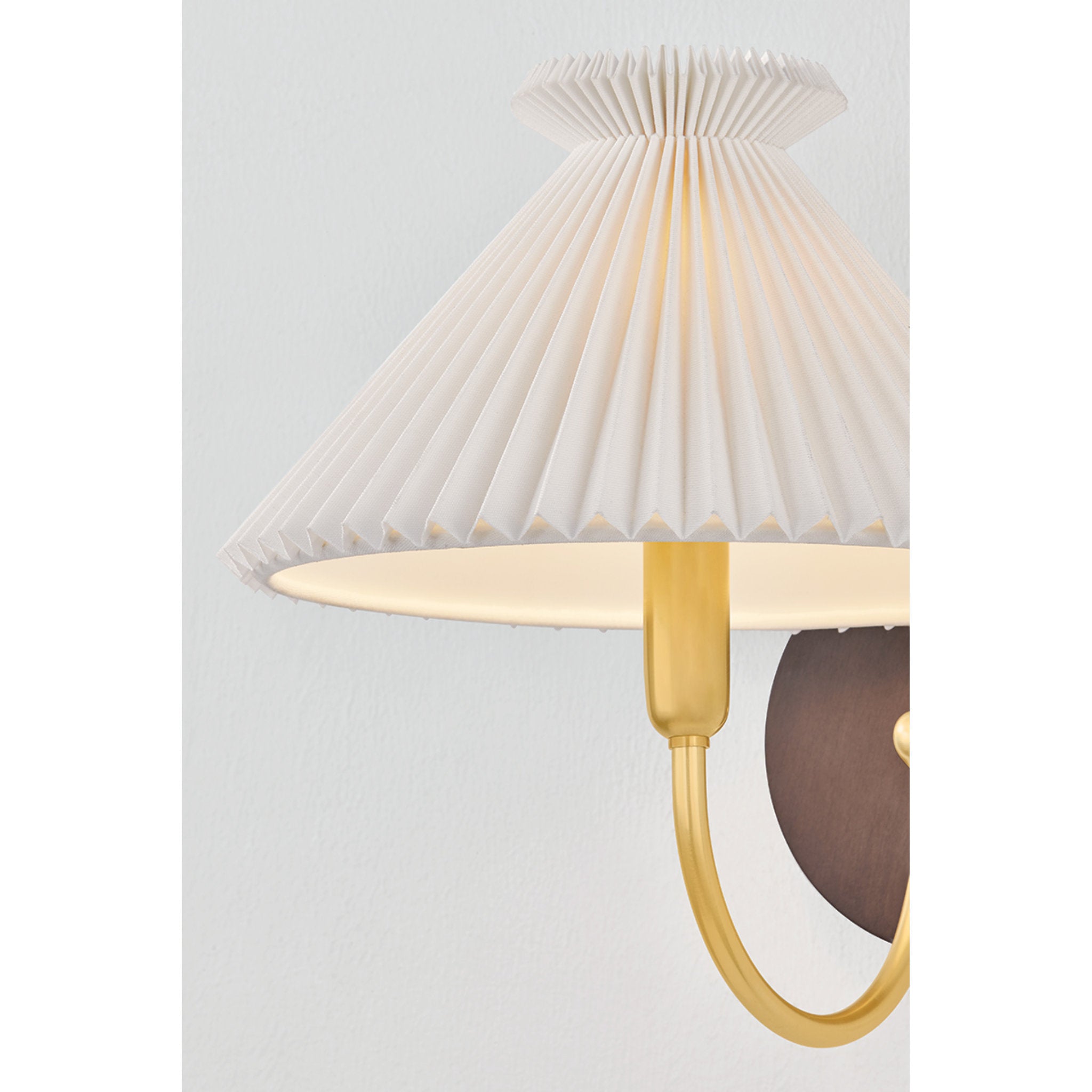 Acacia 1-Light Wall Sconce in Aged Brass 10.5W x 10H