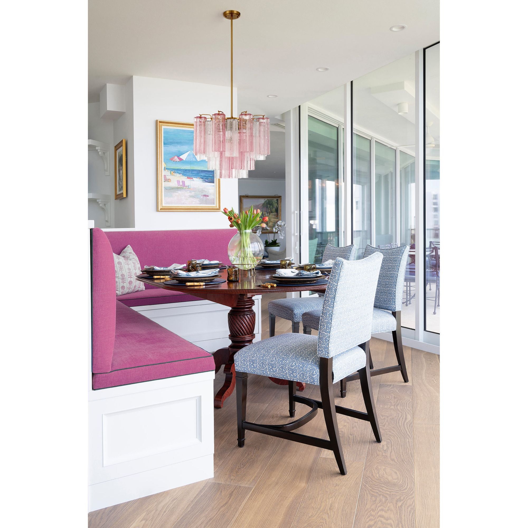 Addis 4 Light Aged Brass Mini Chandelier 17.75"W x 13.75"H x 17.75"D