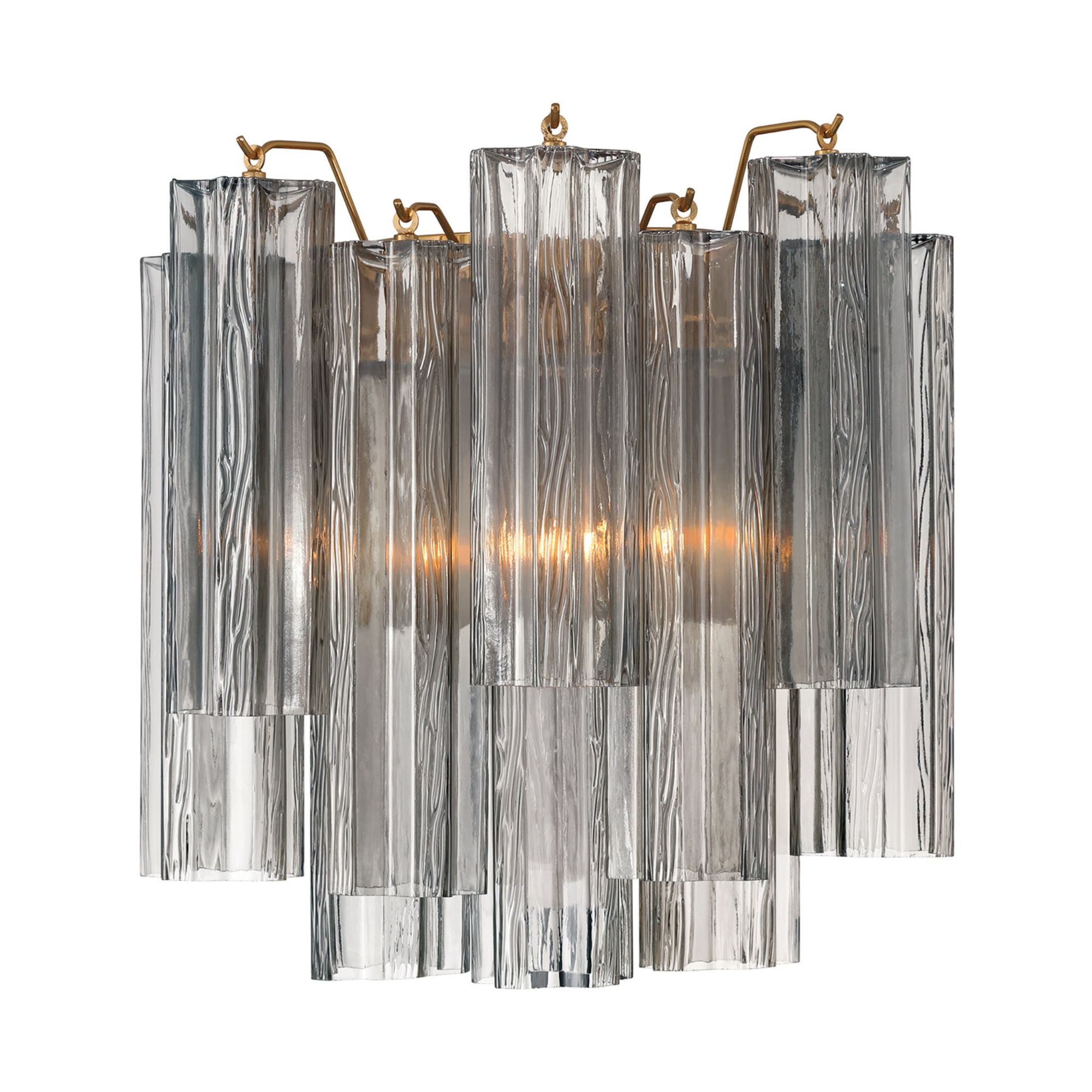 Addis 14.5'' Aged Brass Sconce Gray 14.5"W x 14.5"H x 9.75"D
