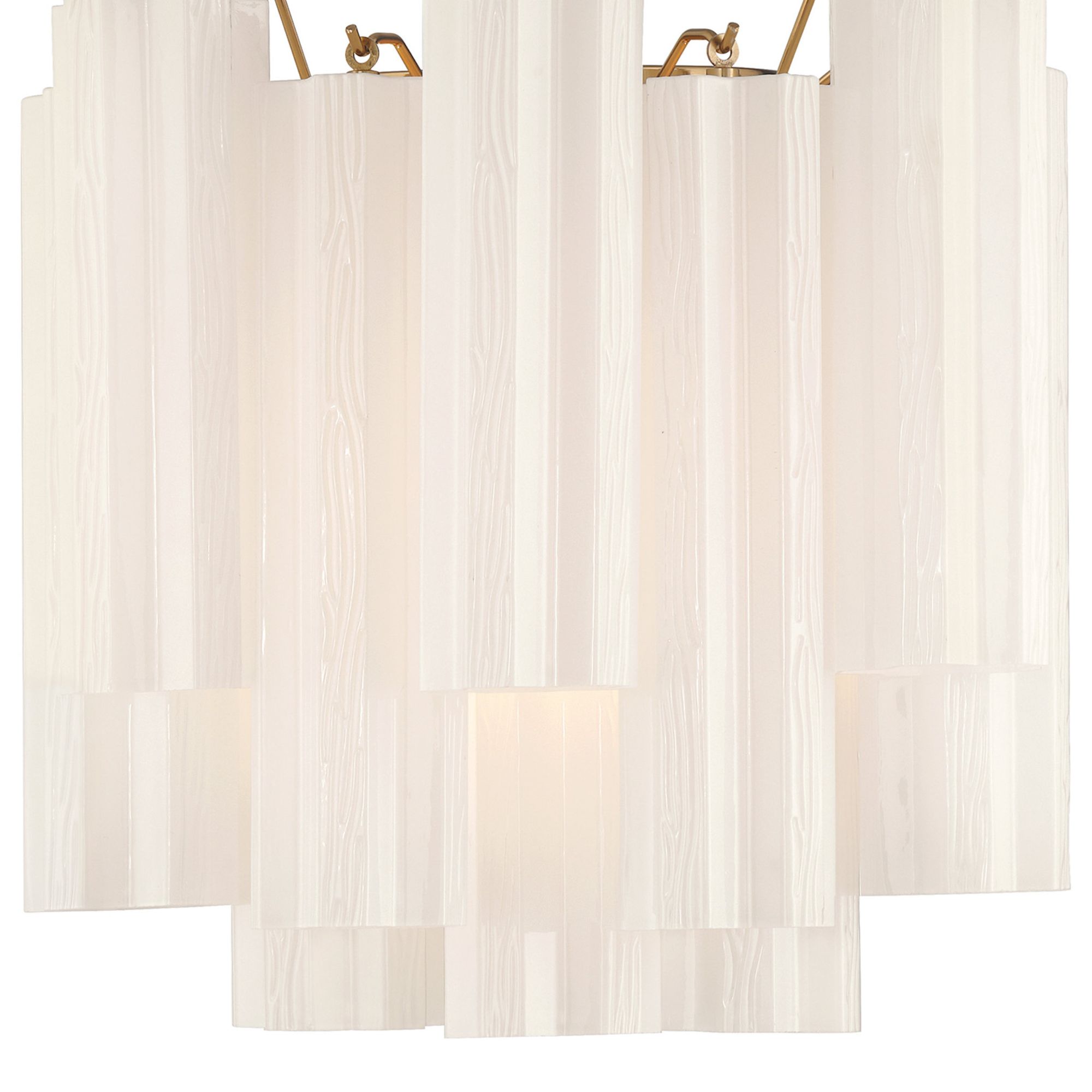 Addis 14.5'' Aged Brass Sconce White 14.5"W x 14.5"H x 9.75"D