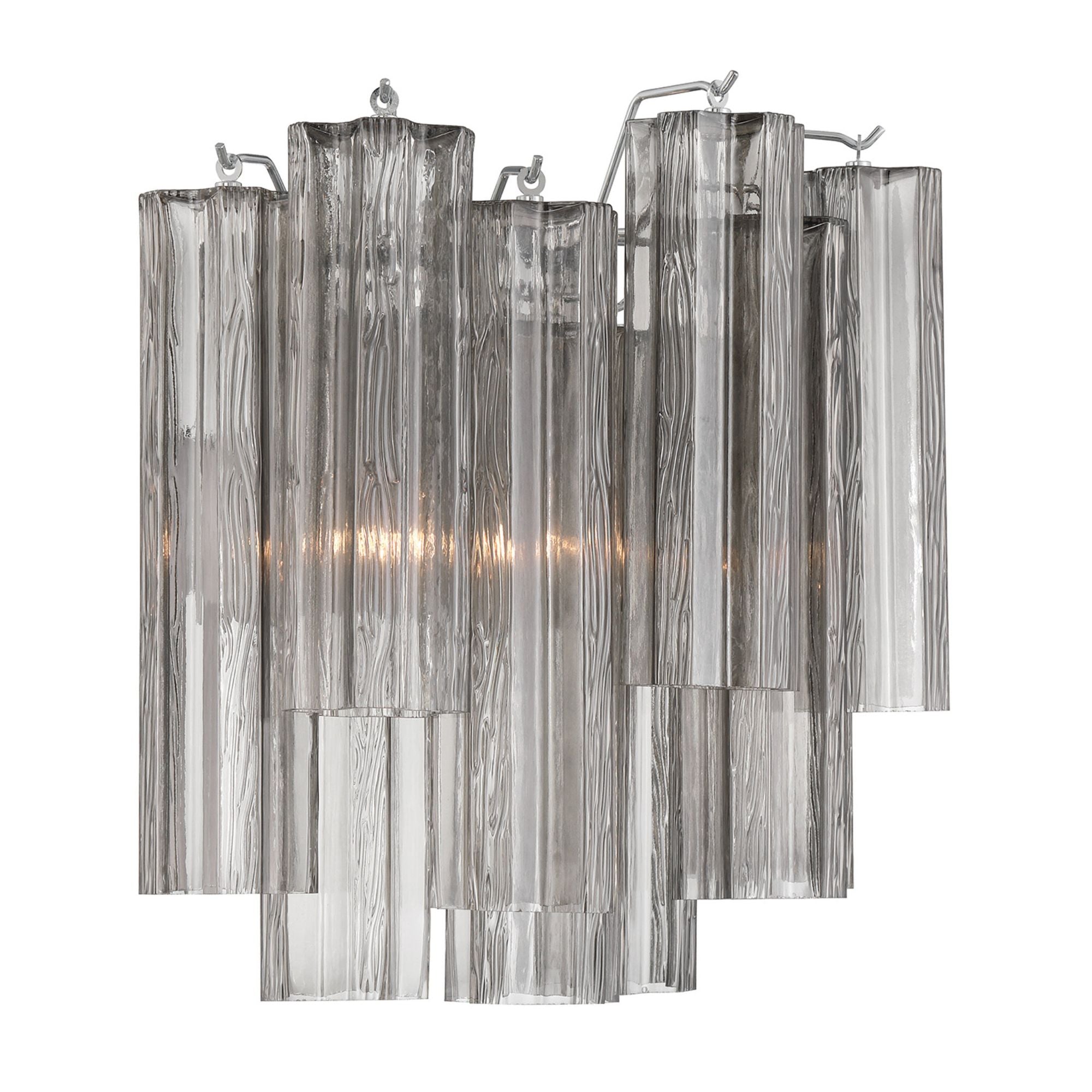Addis 14.5'' Polished Chrome Sconce Gray 14.5"W x 14.5"H x 9.75"D