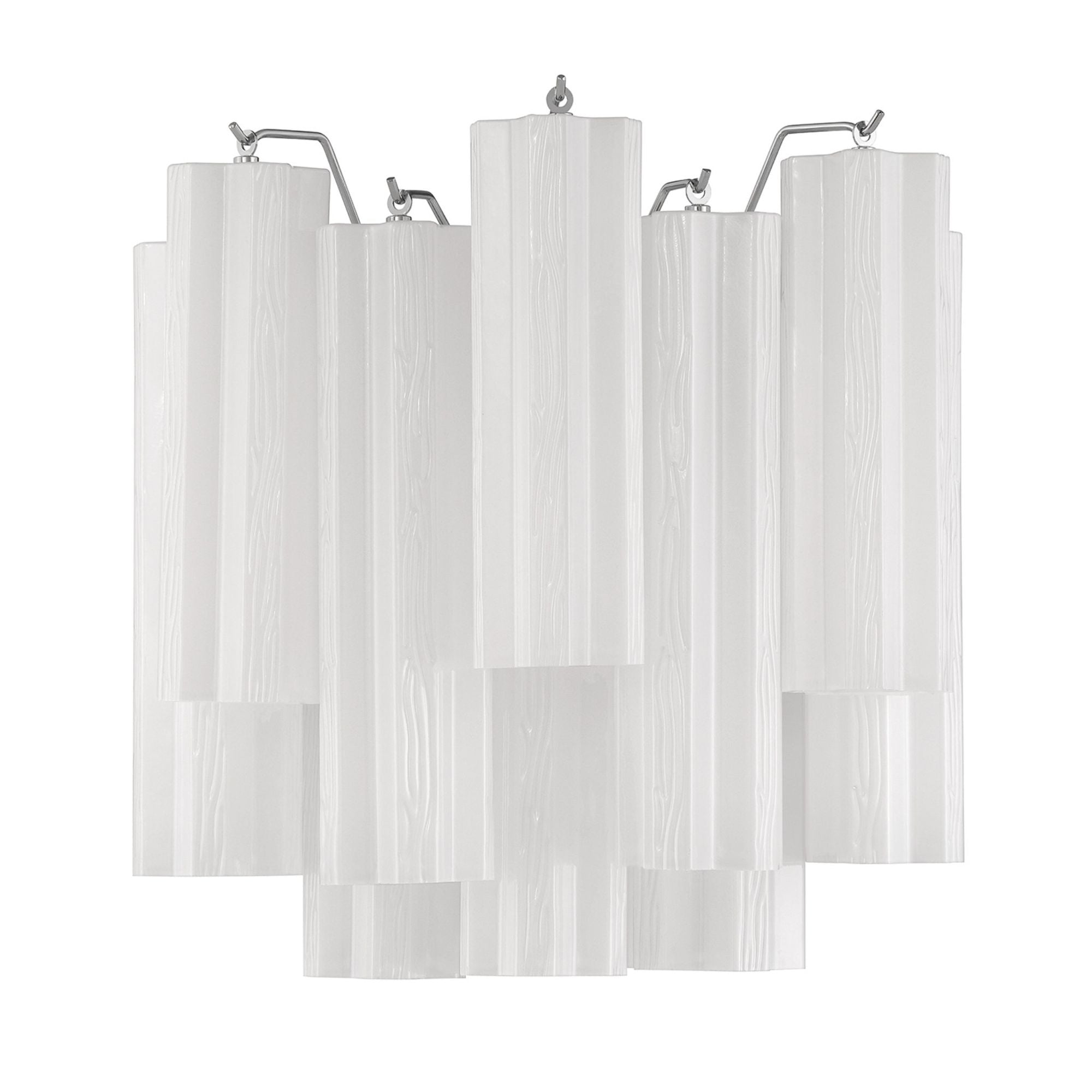 Addis 14.5'' Polished Chrome Sconce White 14.5"W x 14.5"H x 9.75"D