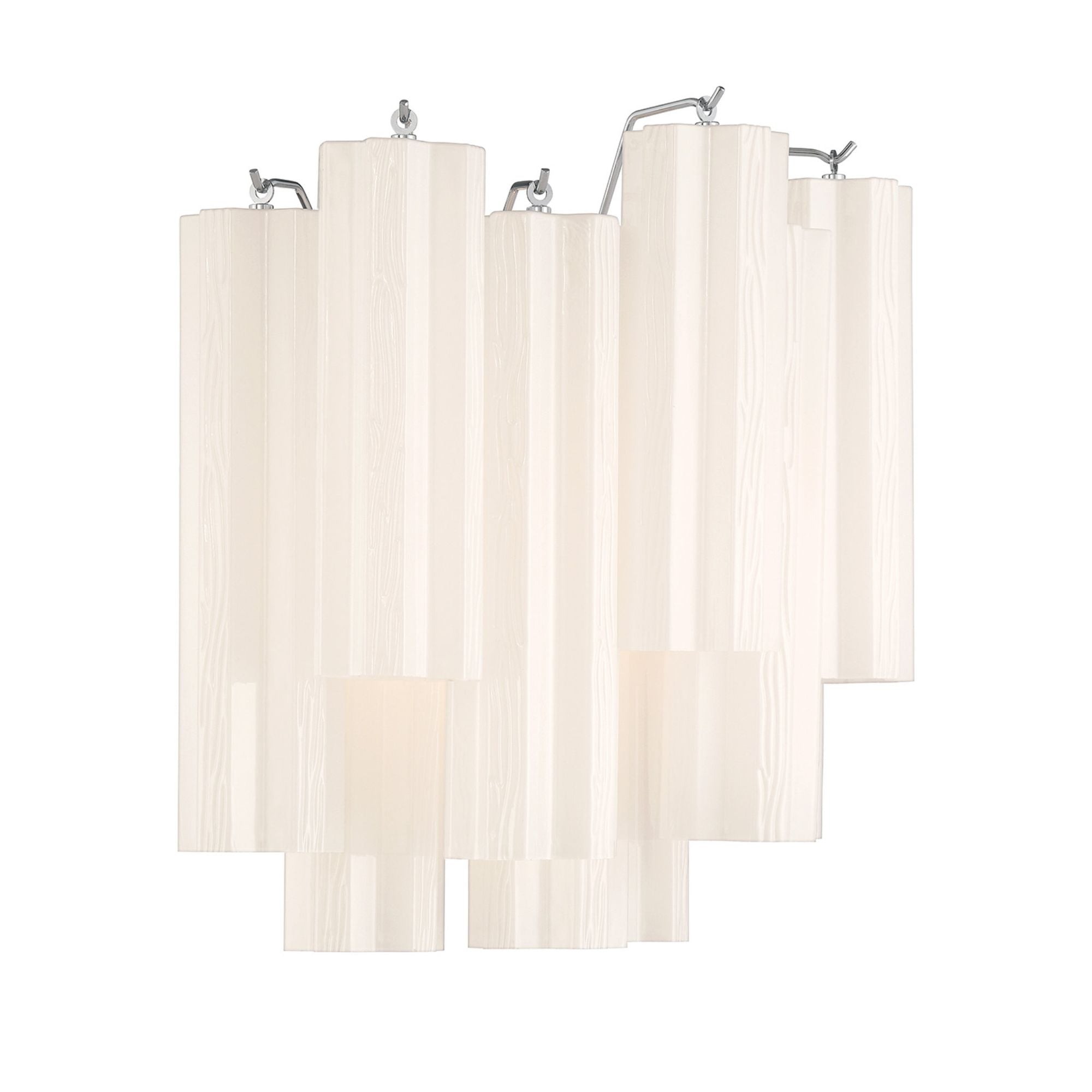 Addis 14.5'' Polished Chrome Sconce White 14.5"W x 14.5"H x 9.75"D