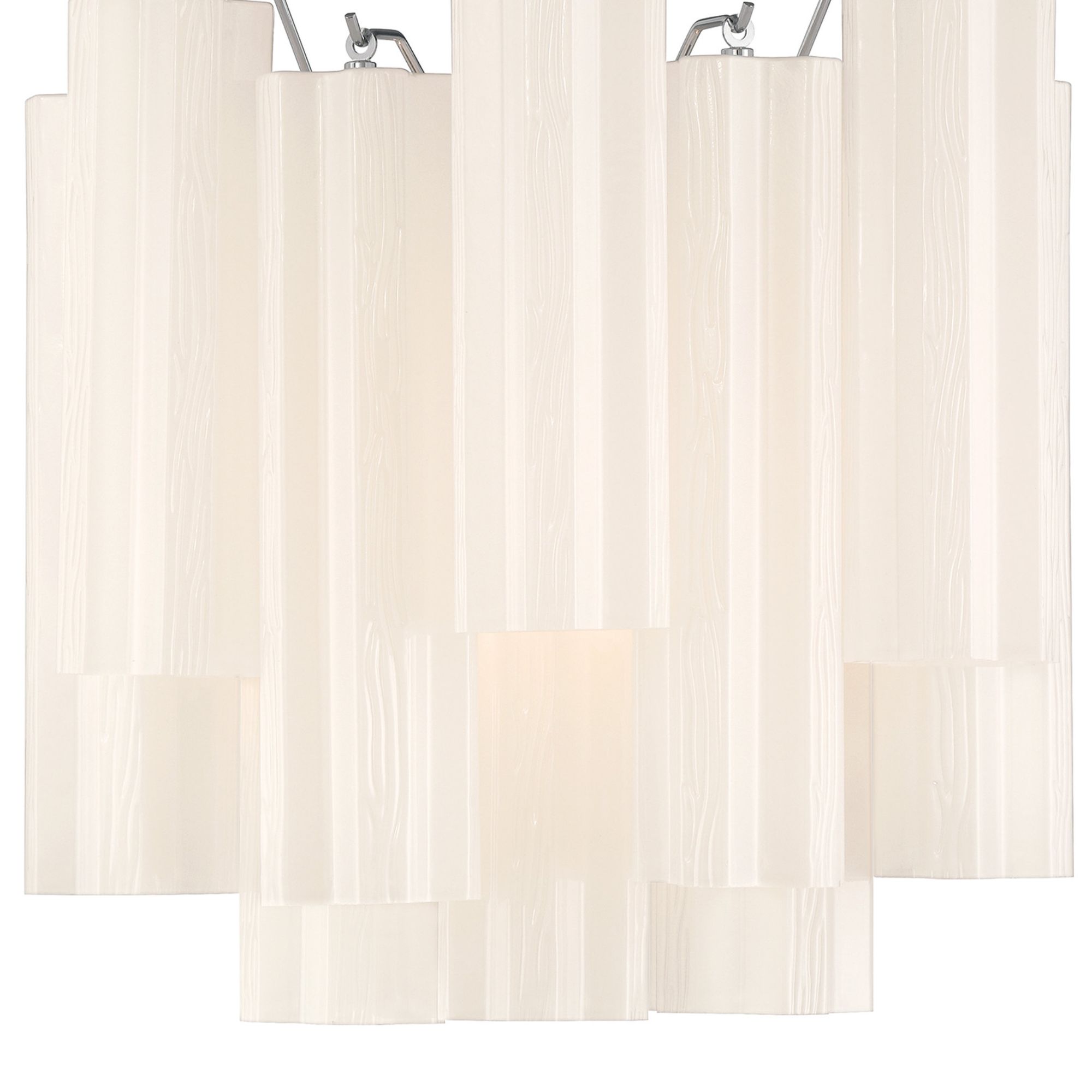 Addis 14.5'' Polished Chrome Sconce White 14.5"W x 14.5"H x 9.75"D