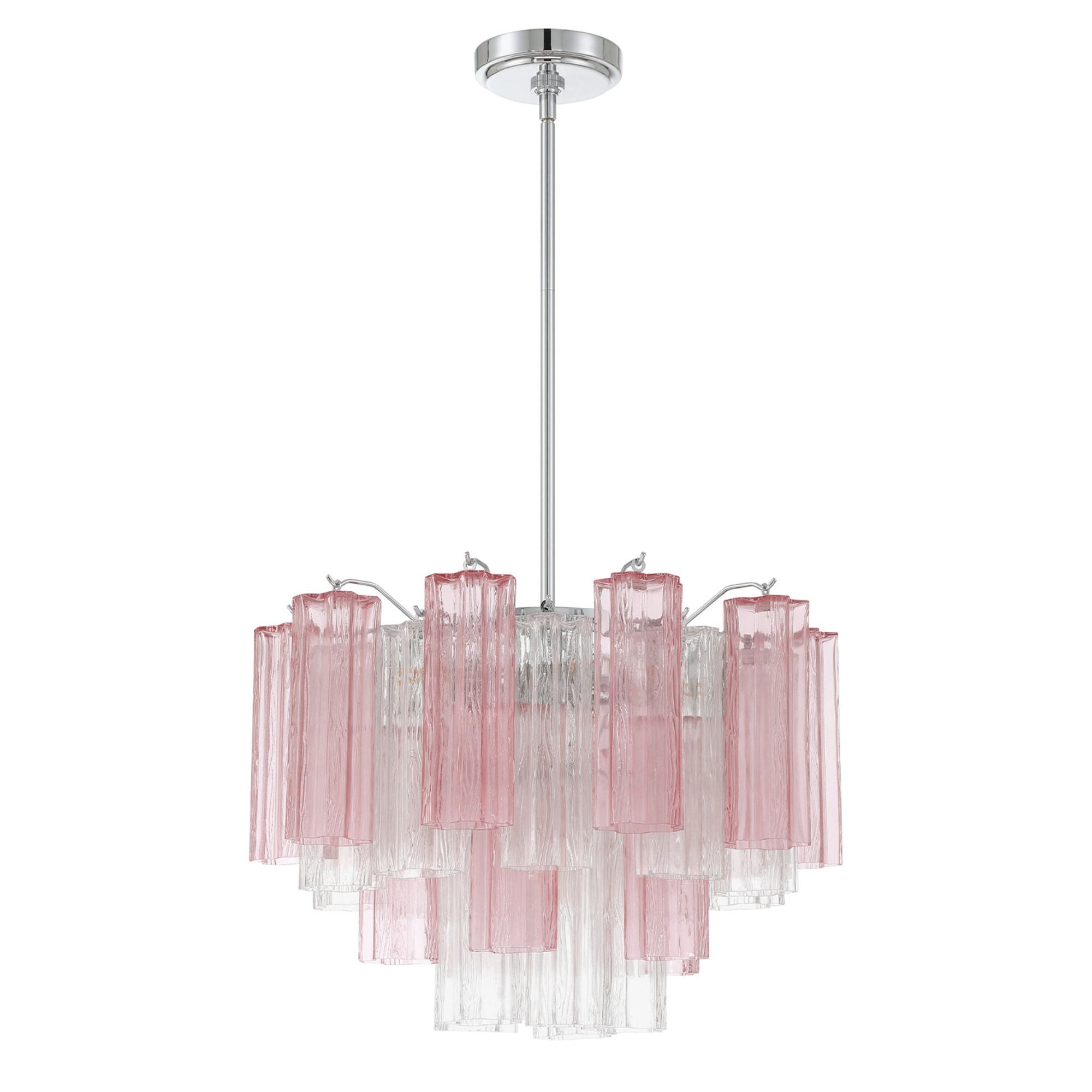 Addis 19.75'' Polished Chrome Chandelier Multi 19.75"W x 14"H x 19.75"D