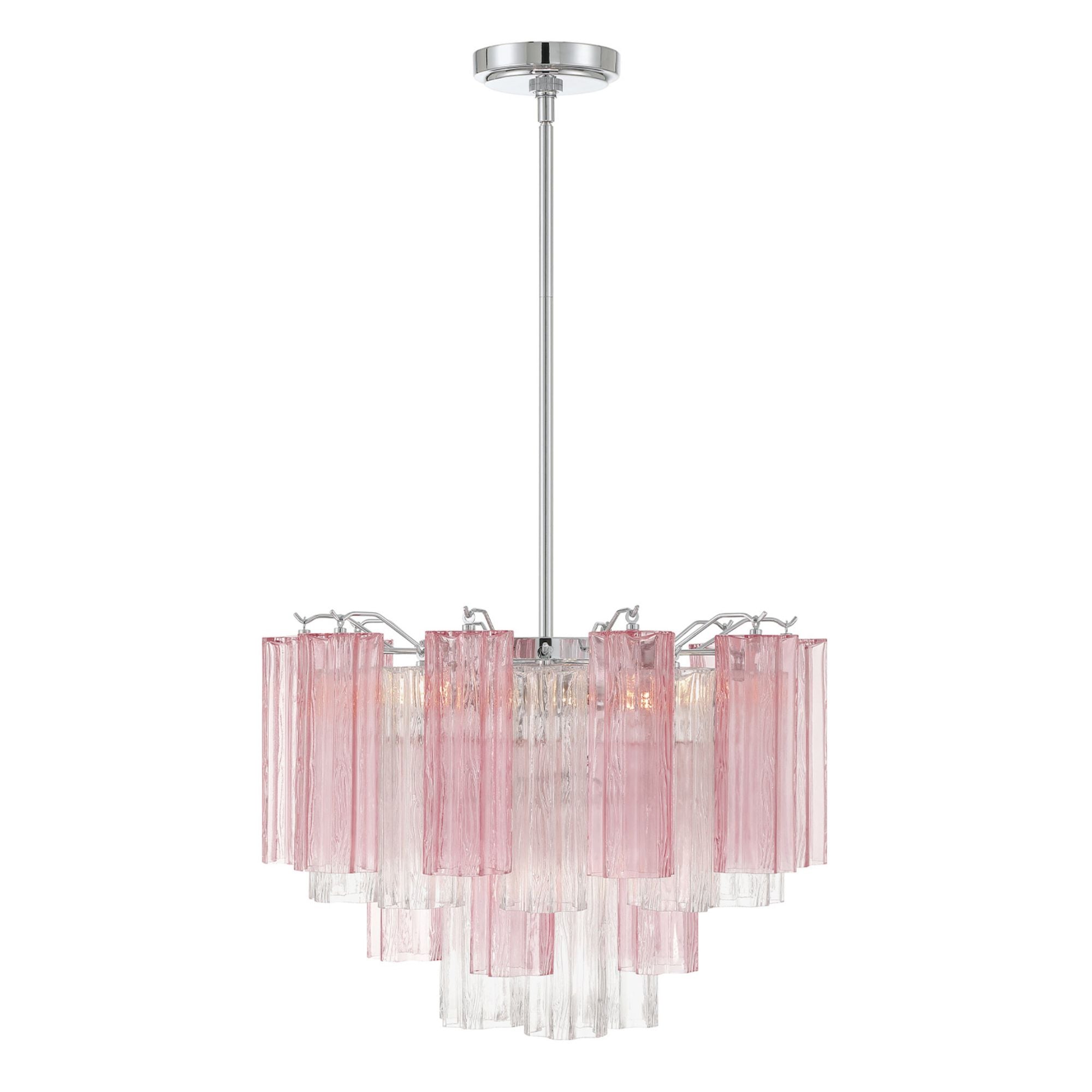 Addis 19.75'' Polished Chrome Chandelier Multi 19.75"W x 14"H x 19.75"D