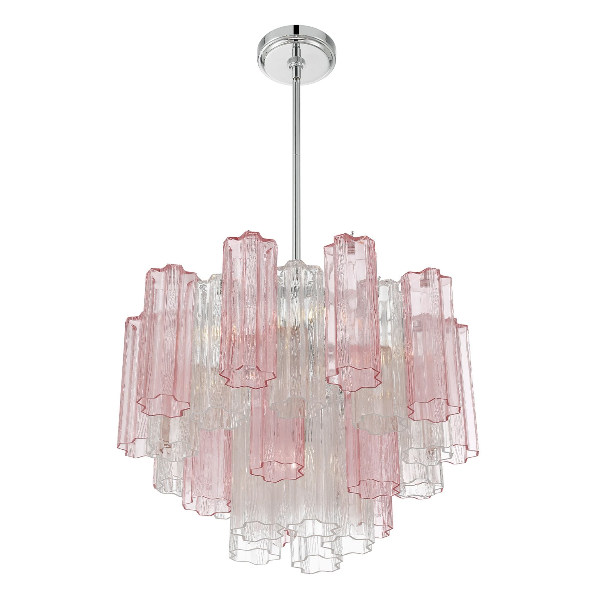 Addis 19.75'' Polished Chrome Chandelier Multi 19.75"W x 14"H x 19.75"D