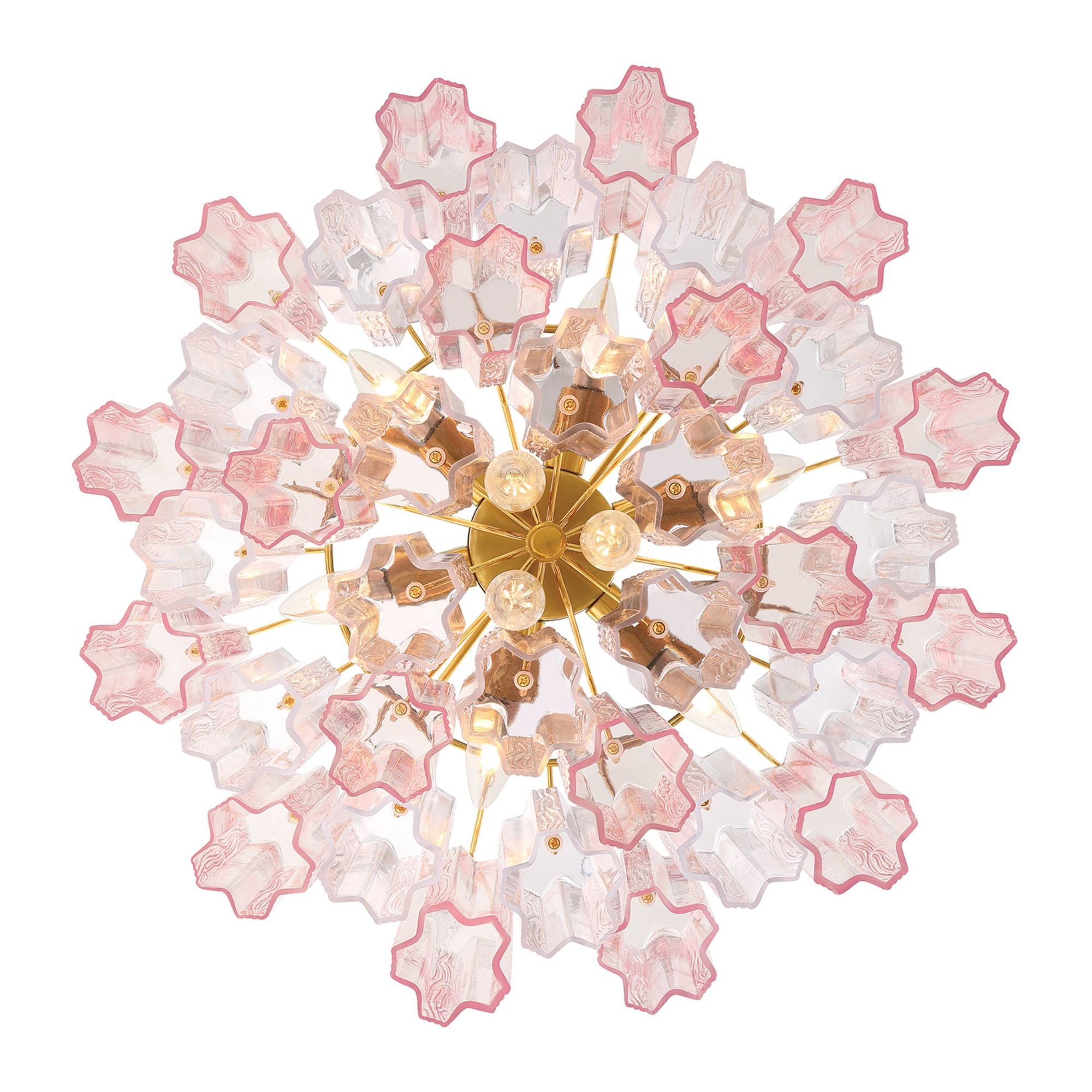 Addis 22'' Aged Brass Chandelier Multi 22"W x 14.25"H x 22"D