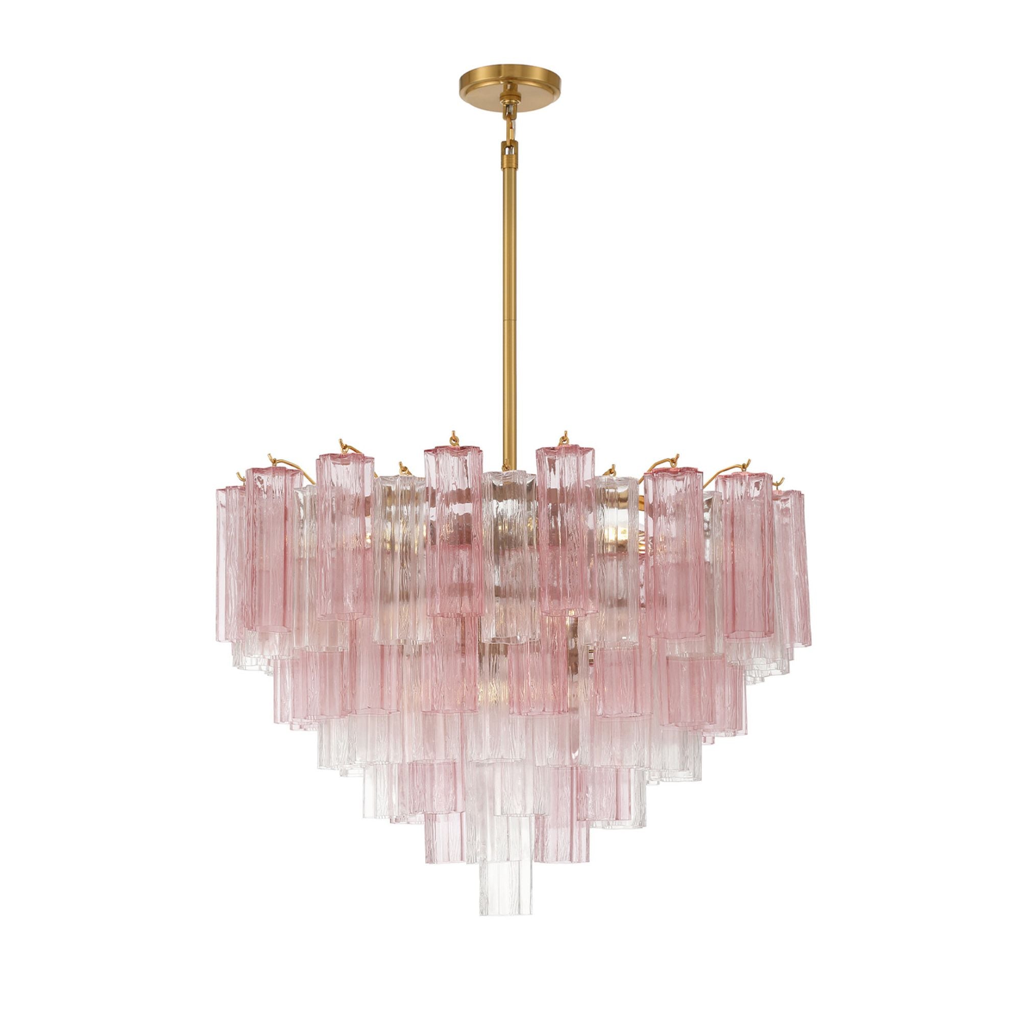 Addis 32'' Aged Brass Chandelier Multi 32"W x 21.5"H x 32"D