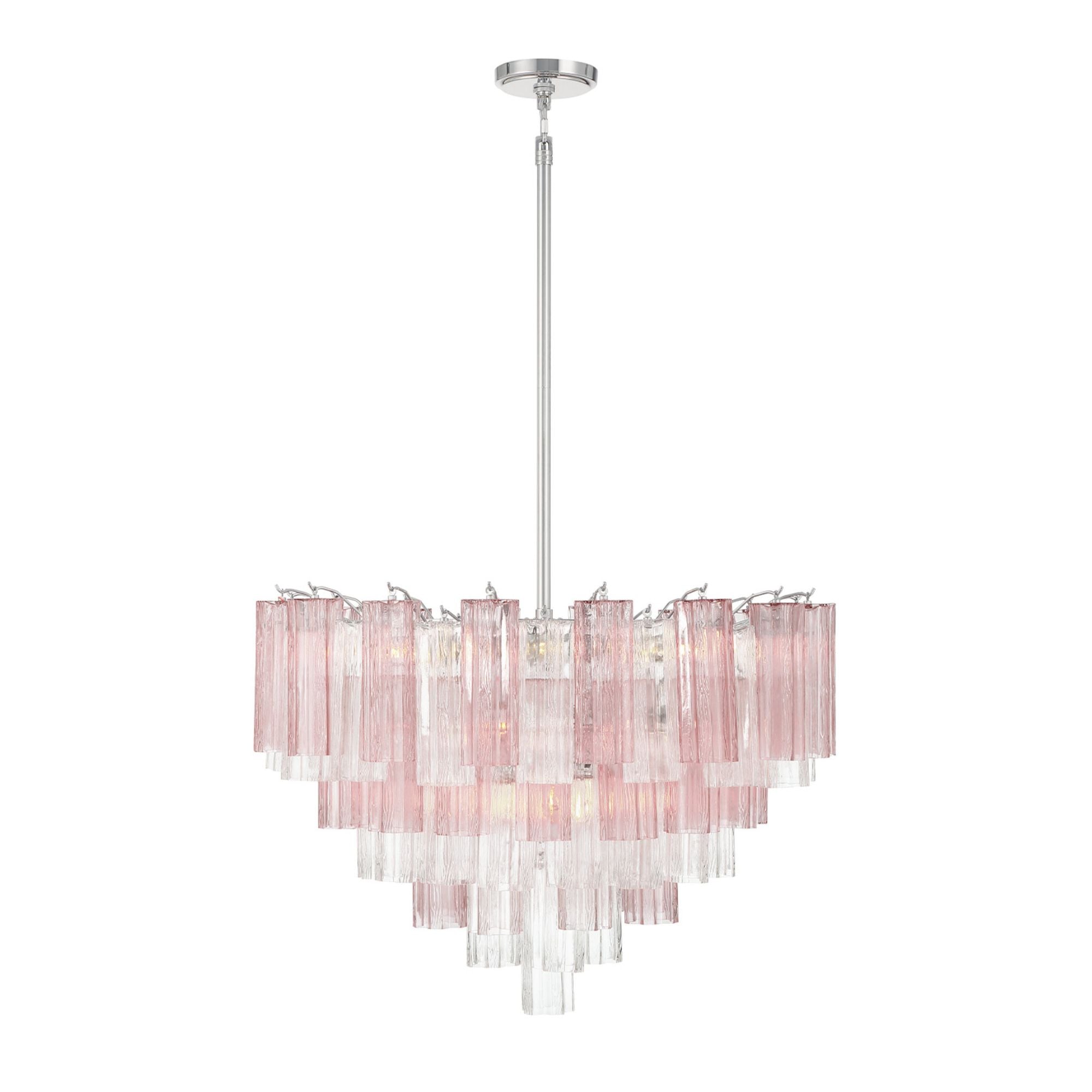 Addis 16 Light Polished Chrome Chandelier 32"W x 21.5"H x 32"D