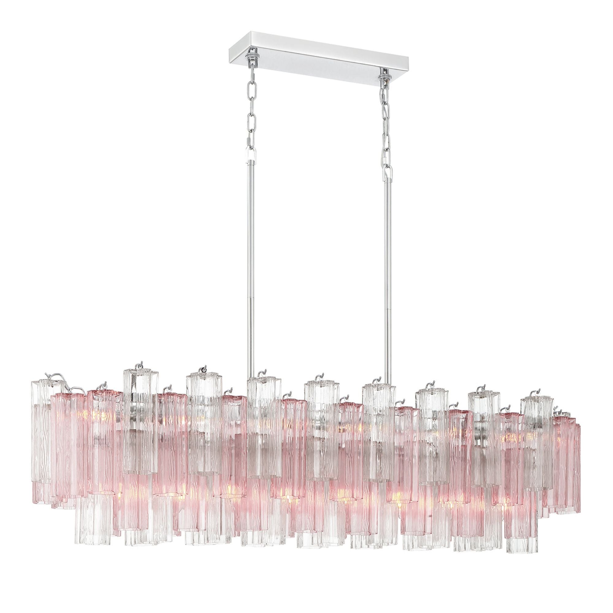 Addis 51.75'' Polished Chrome Linear Chandelier 51.75"W x 14.25"H x 14"D