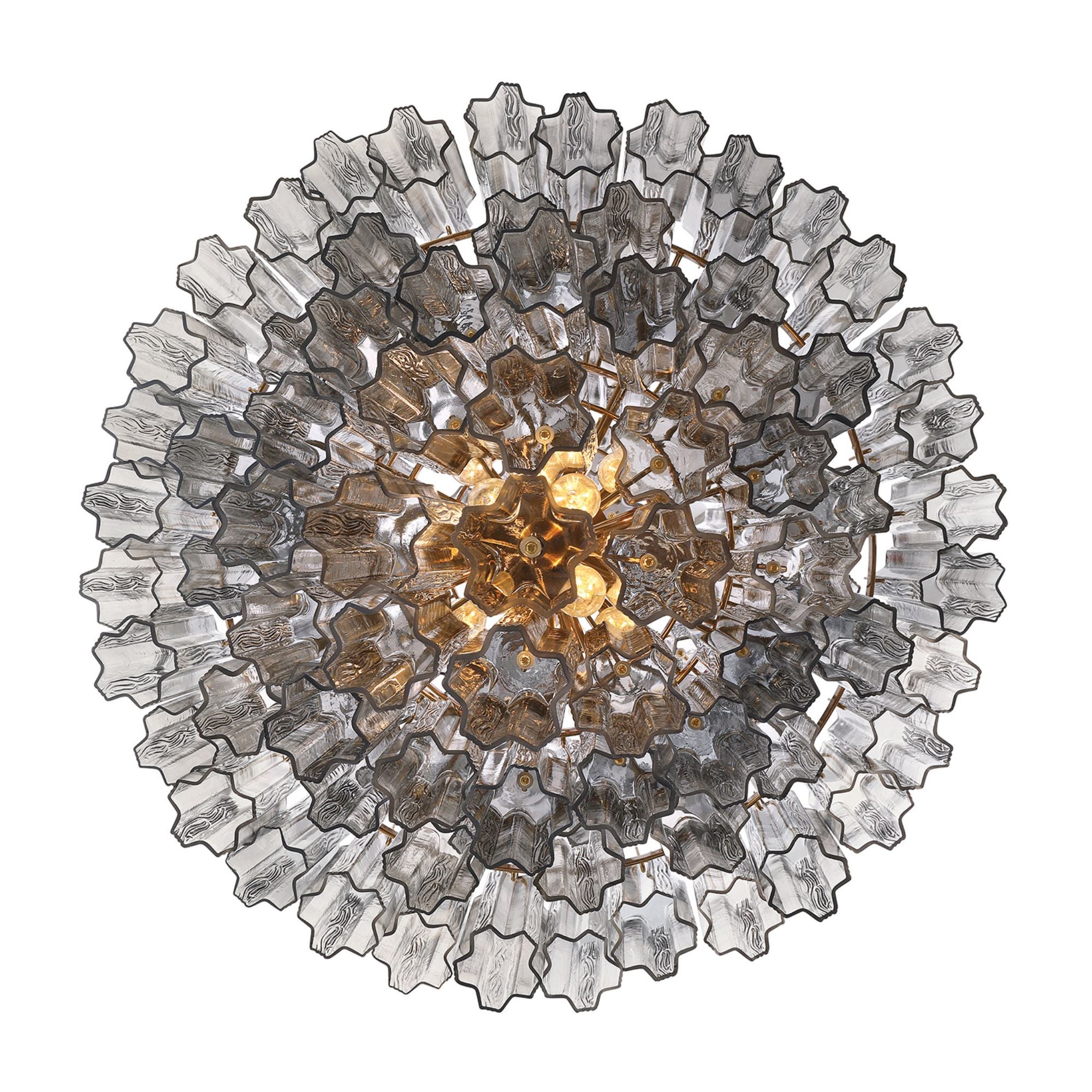 Addis 31.5'' Aged Brass Chandelier Gray 31.5"W x 50.5"H x 31.5"D