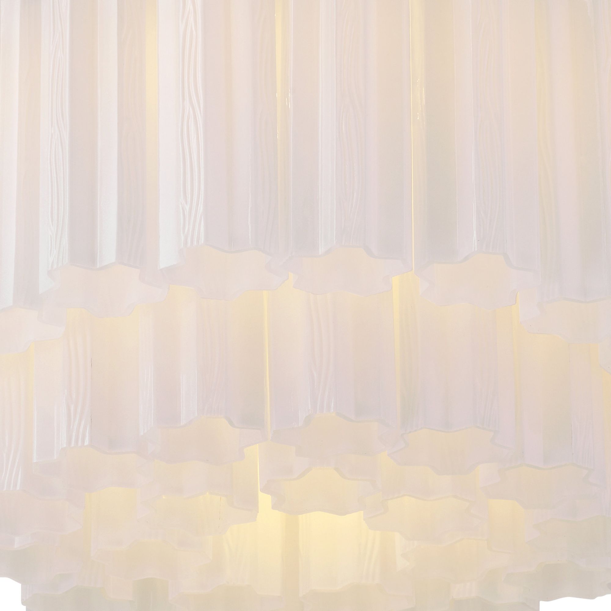 Addis 7 Light Polished Chrome Flush Mount Tronchi Glass White 22.25"W x 11.75"H x 22.25"D