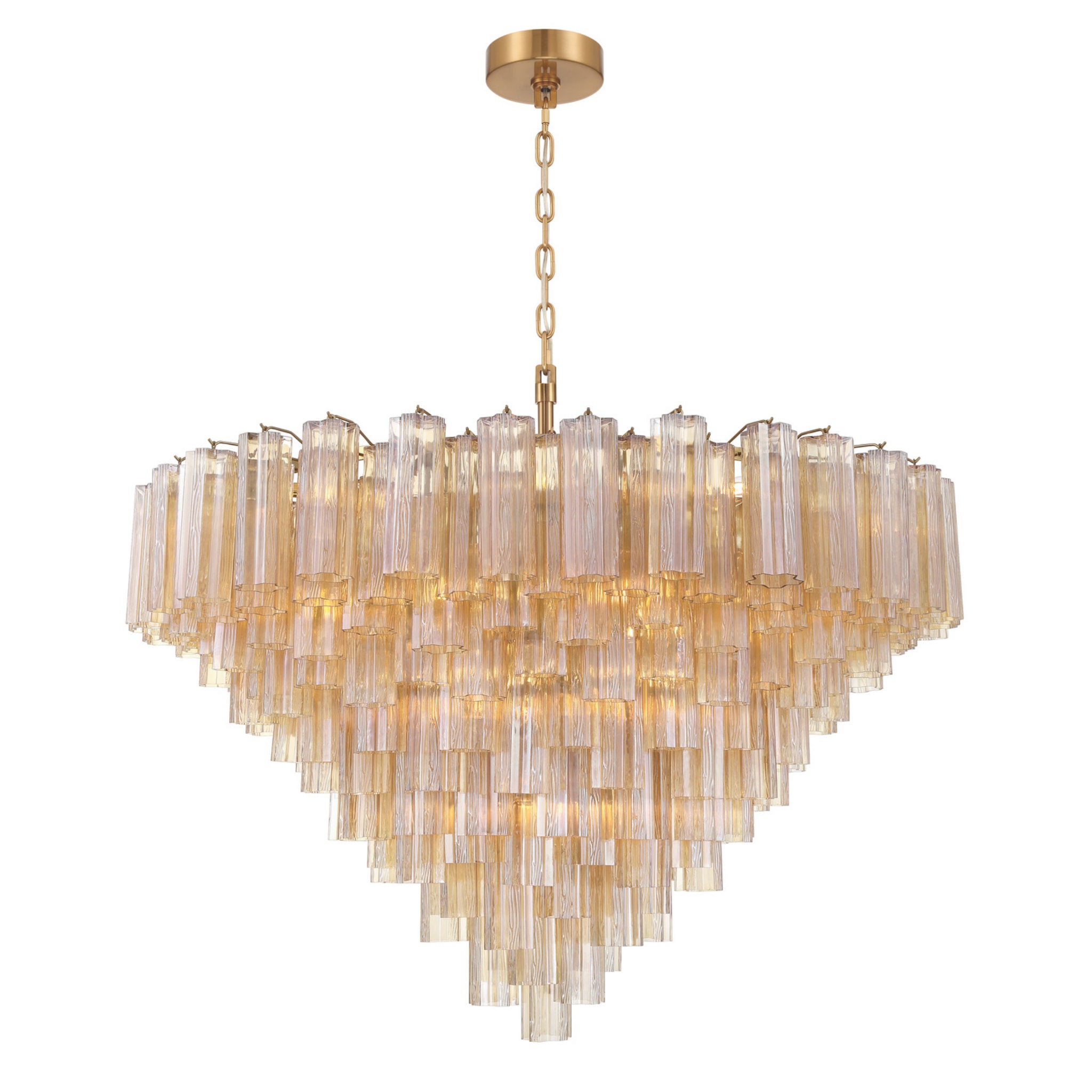 Addis 49'' Aged Brass Chandelier Gold 49"W x 42.5"H x 49"D