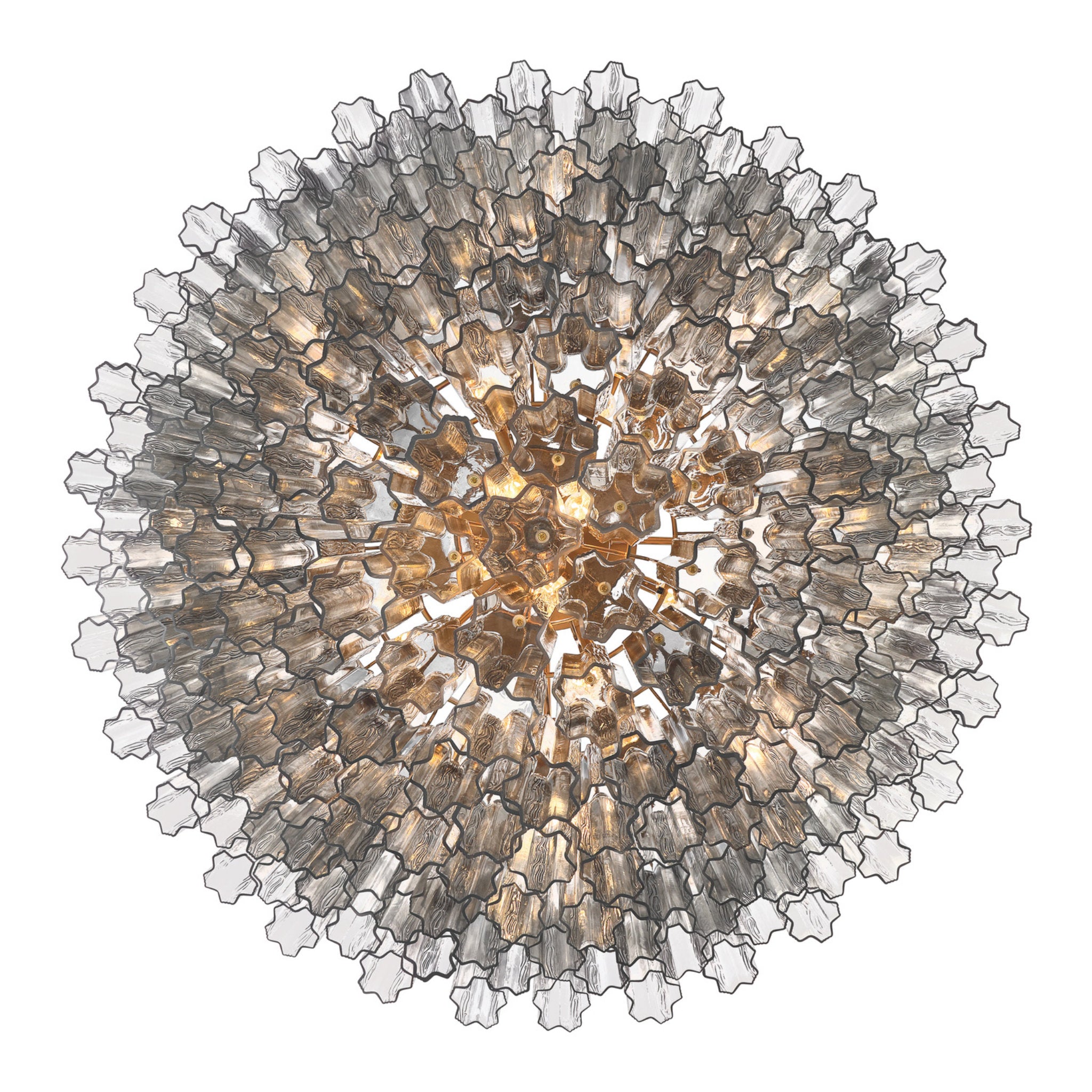Addis 49'' Aged Brass Chandelier Gray 49"W x 42.5"H x 49"D