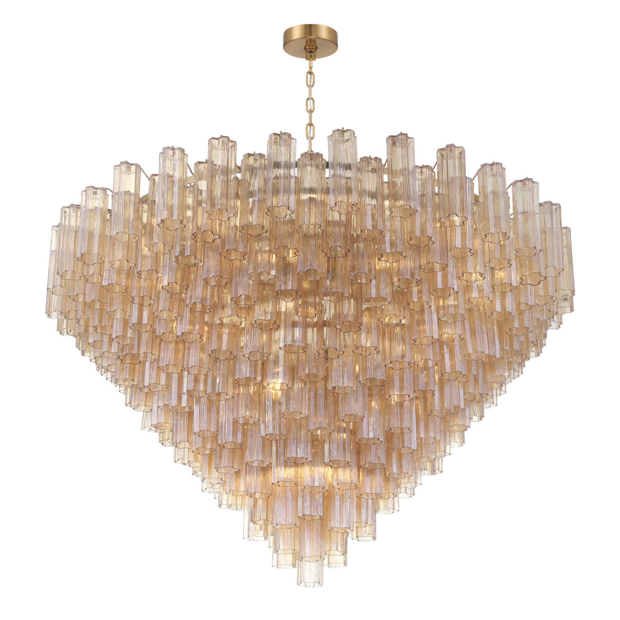 Addis 62'' Aged Brass Chandelier Gold 62"W x 40"H x 62"D