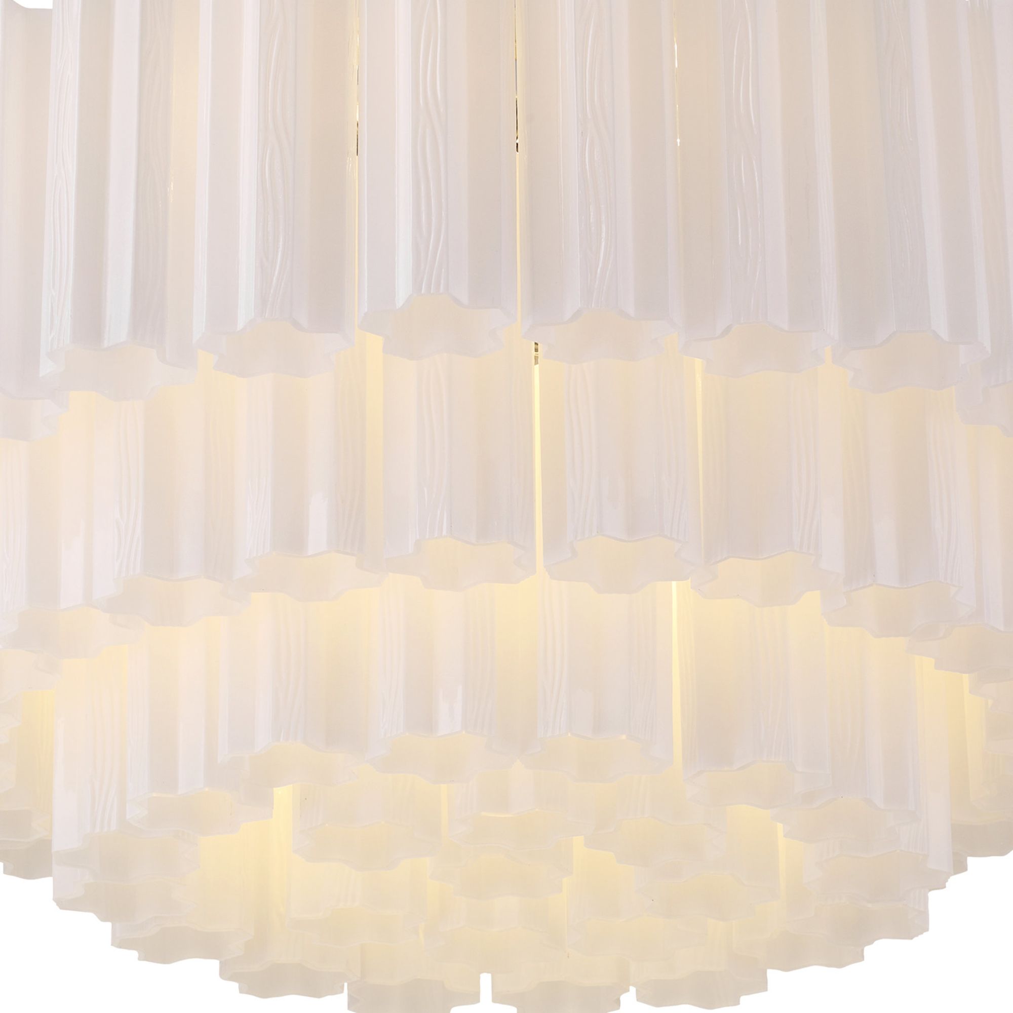 Addis 32'' Polished Chrome Flush Mount White 32"W x 14.5"H x 32"D