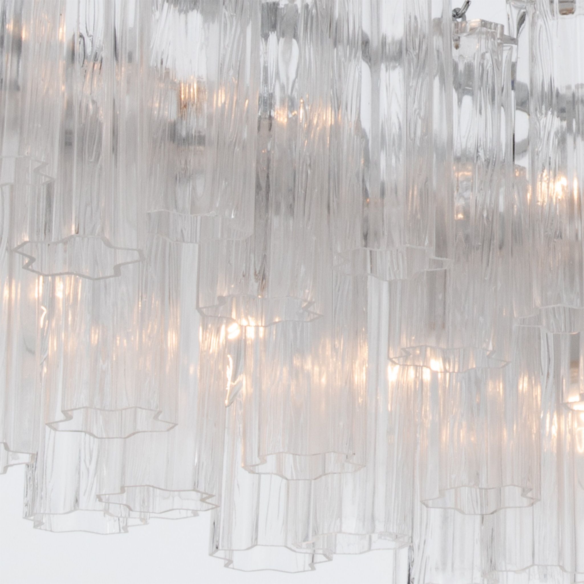 Addis 65'' Polished Chrome Linear Chandelier Clear 16-Light 65"W x 13.5"H x 14"D