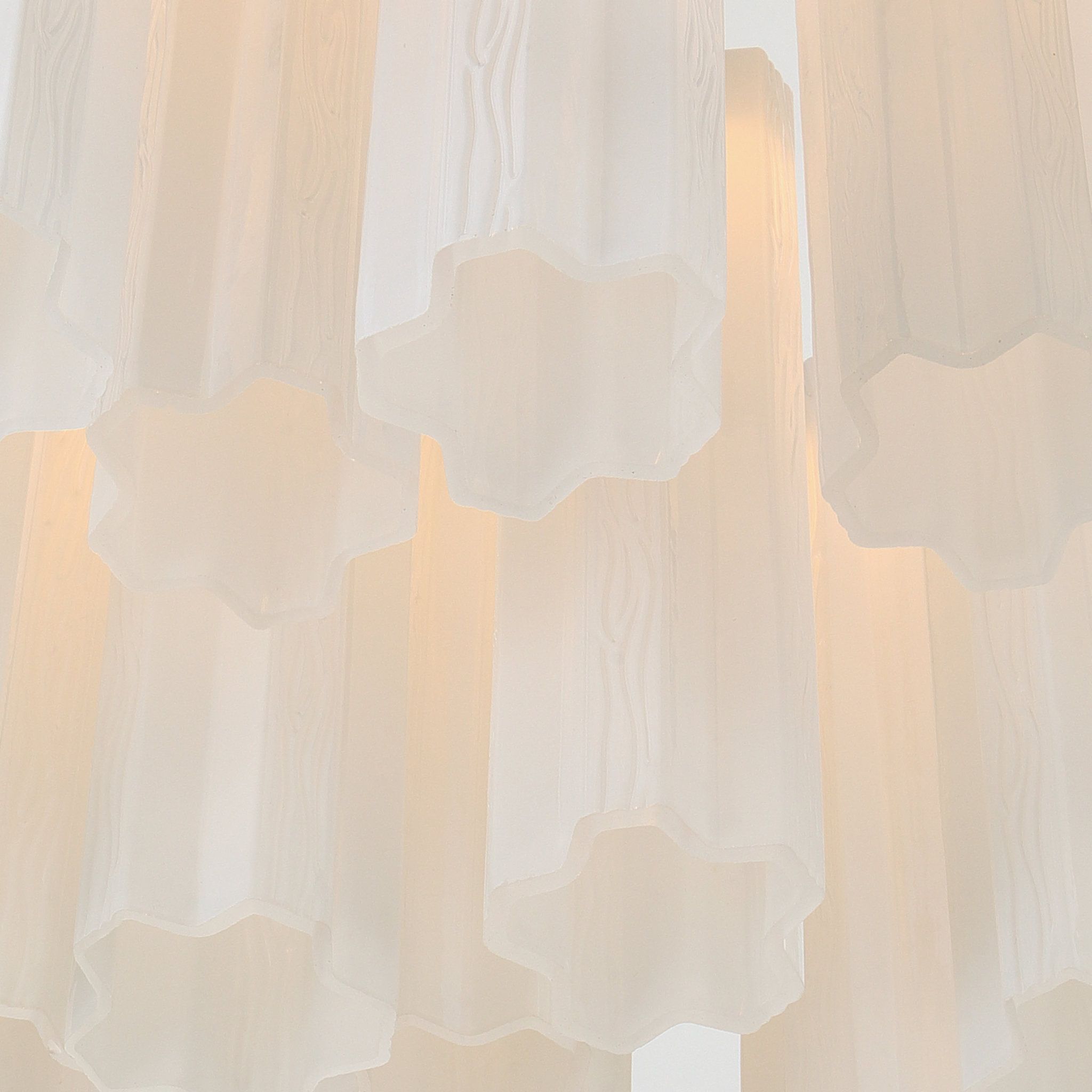 Addis 36" Integrated LED Multi-Light Aged Brass Pendant White 46-Light 36"W x 21"H x 36"D