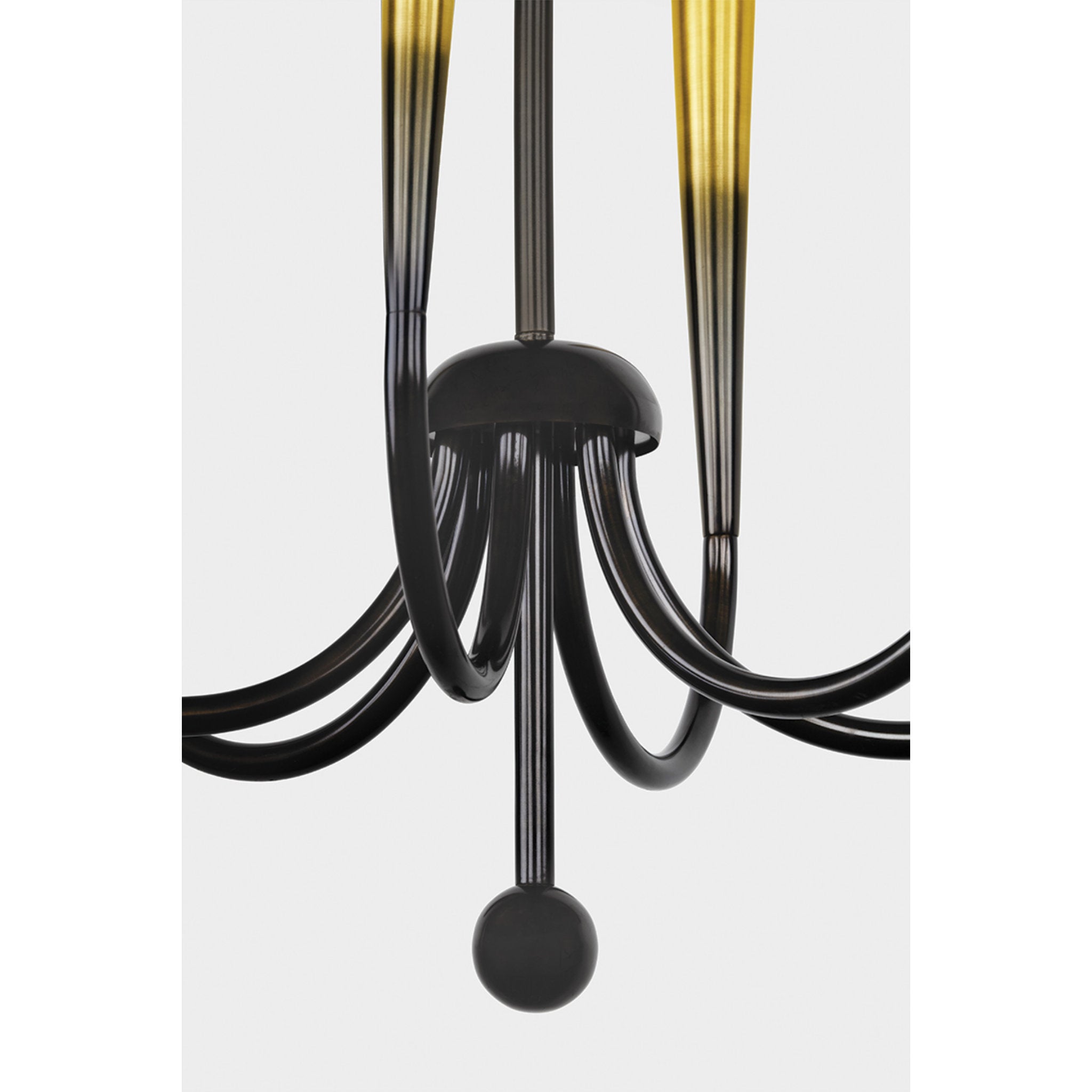 Adley 6-Light Chandelier in Gradient Brass by Cortney Bishop 26.5W x 26.5H