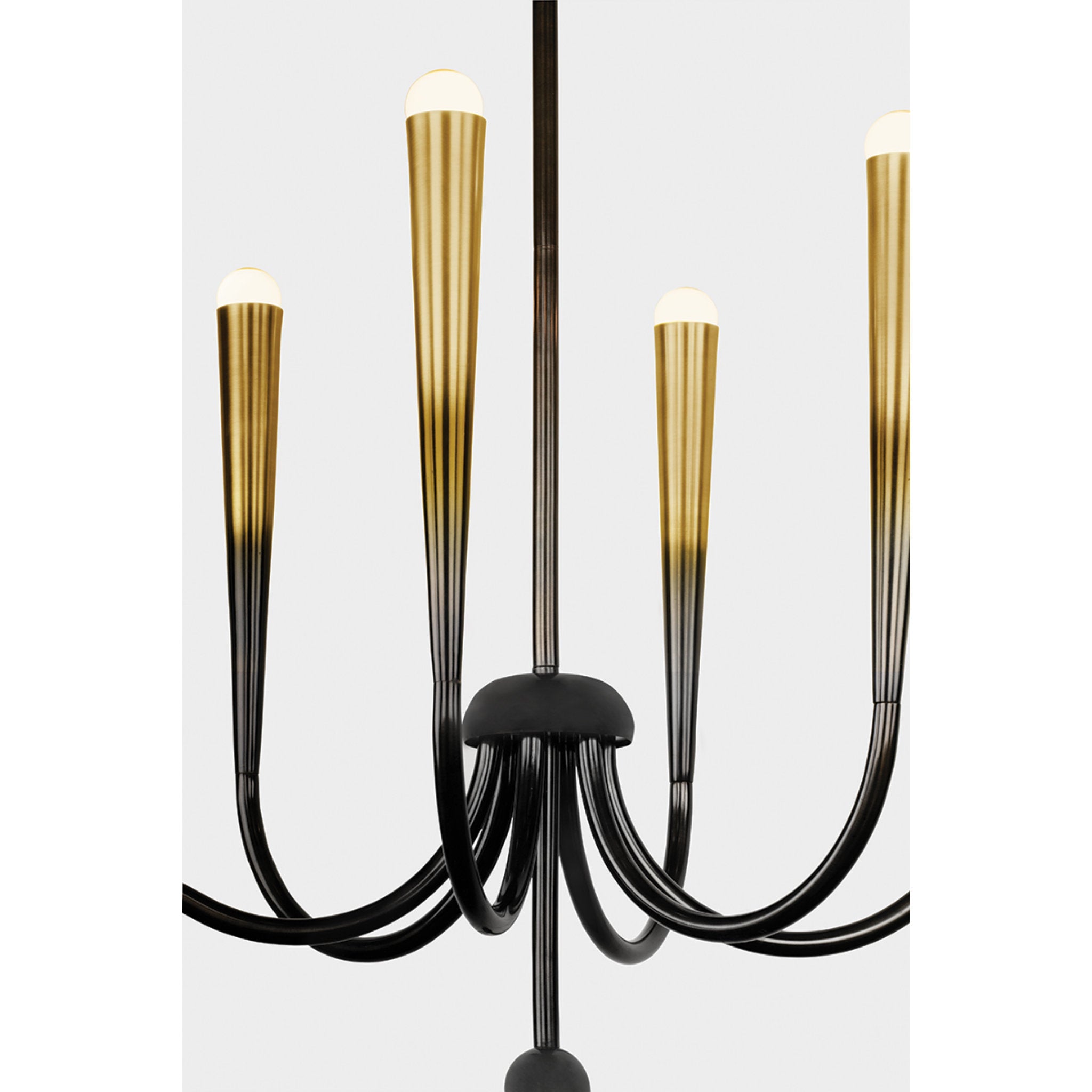 Adley 6-Light Chandelier in Gradient Brass by Cortney Bishop 26.5W x 26.5H