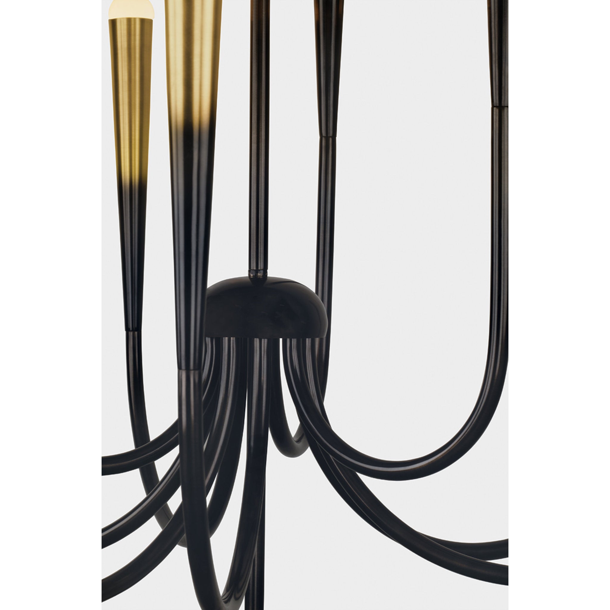 Adley 9-Light Chandelier in Gradient Brass by Cortney Bishop 39.75W x 39H