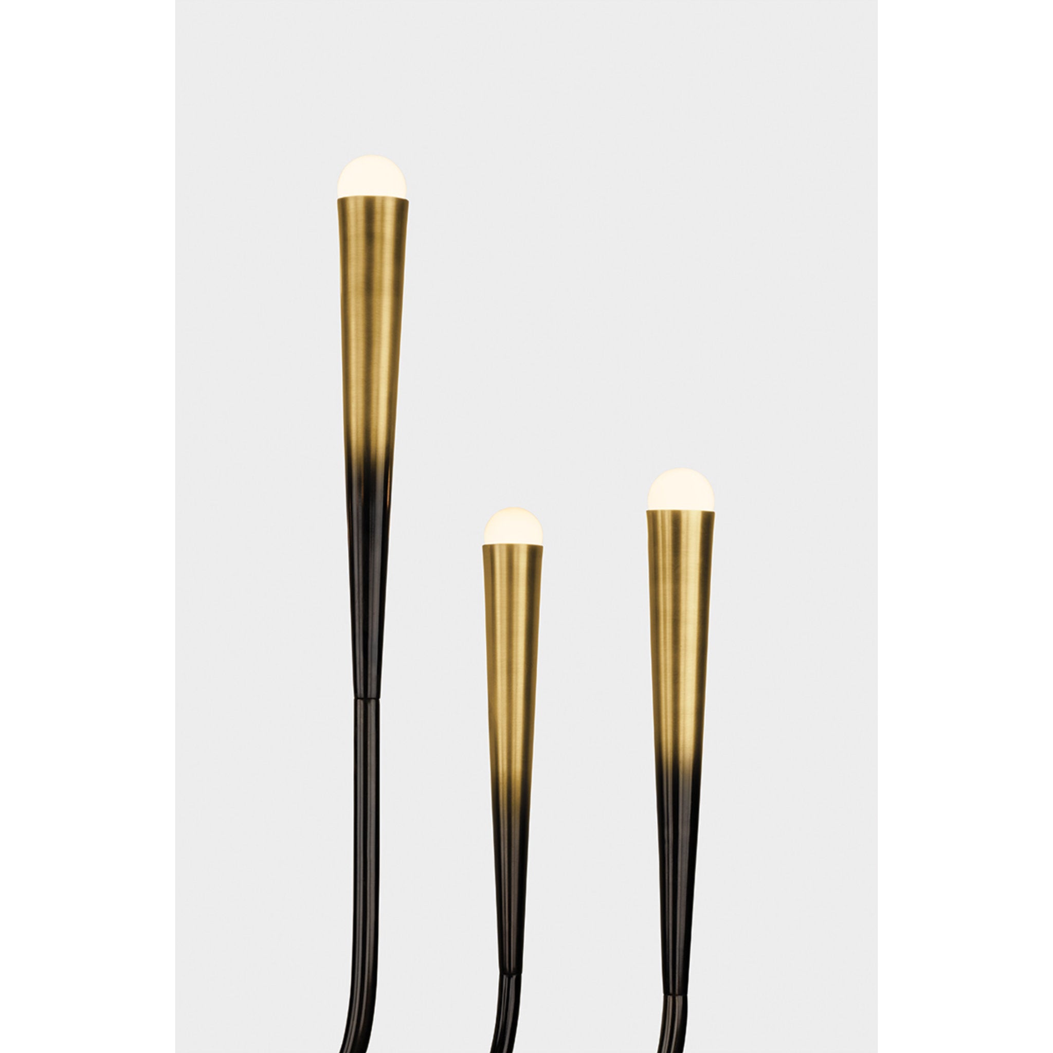 Adley 9-Light Chandelier in Gradient Brass by Cortney Bishop 39.75W x 39H