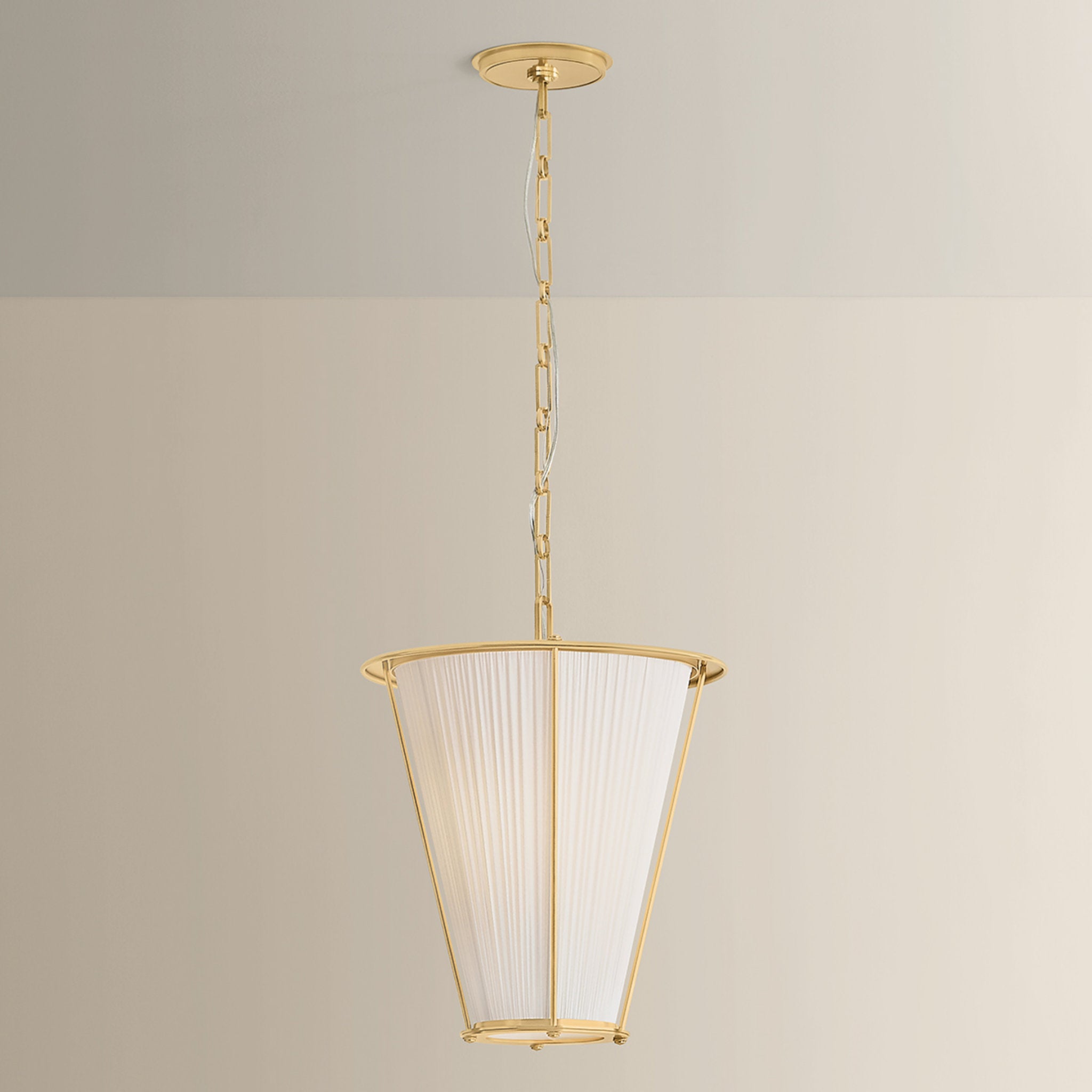 Ellsworth 1-Light Lantern in Aged Brass by Augusta Hoffman 15W x 18.75H