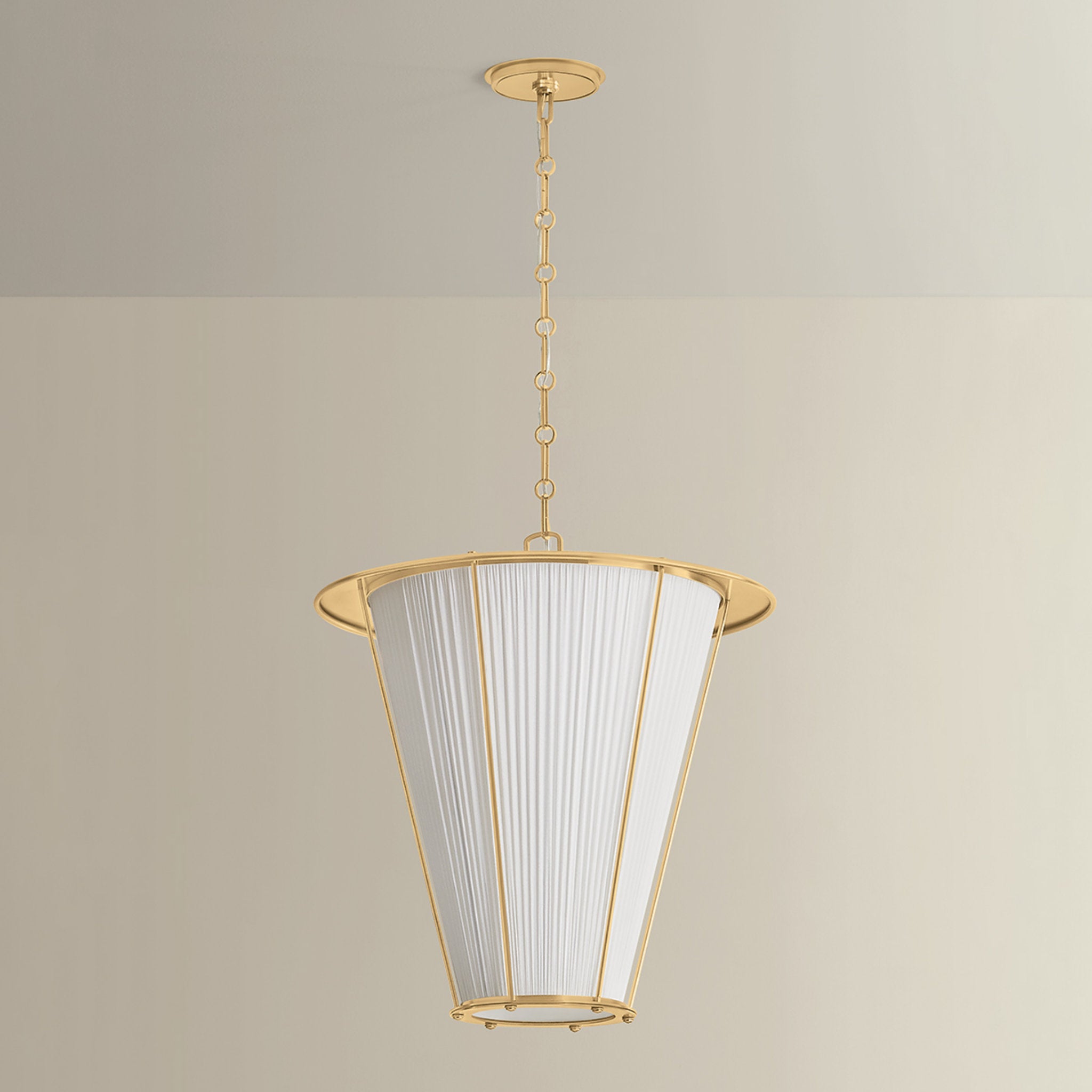 Ellsworth 1-Light Lantern in Aged Brass by Augusta Hoffman 22W x 23.75H