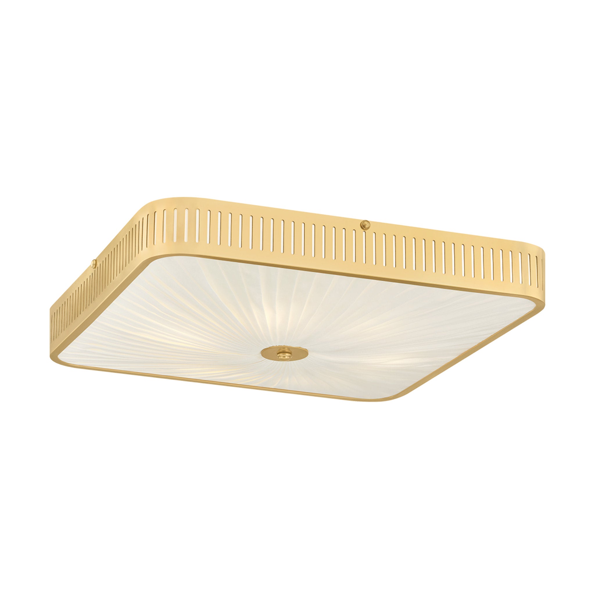 Henri 6-Light Semi Flush in Aged Brass by Augusta Hoffman 20.5L x 20.5W x 5H