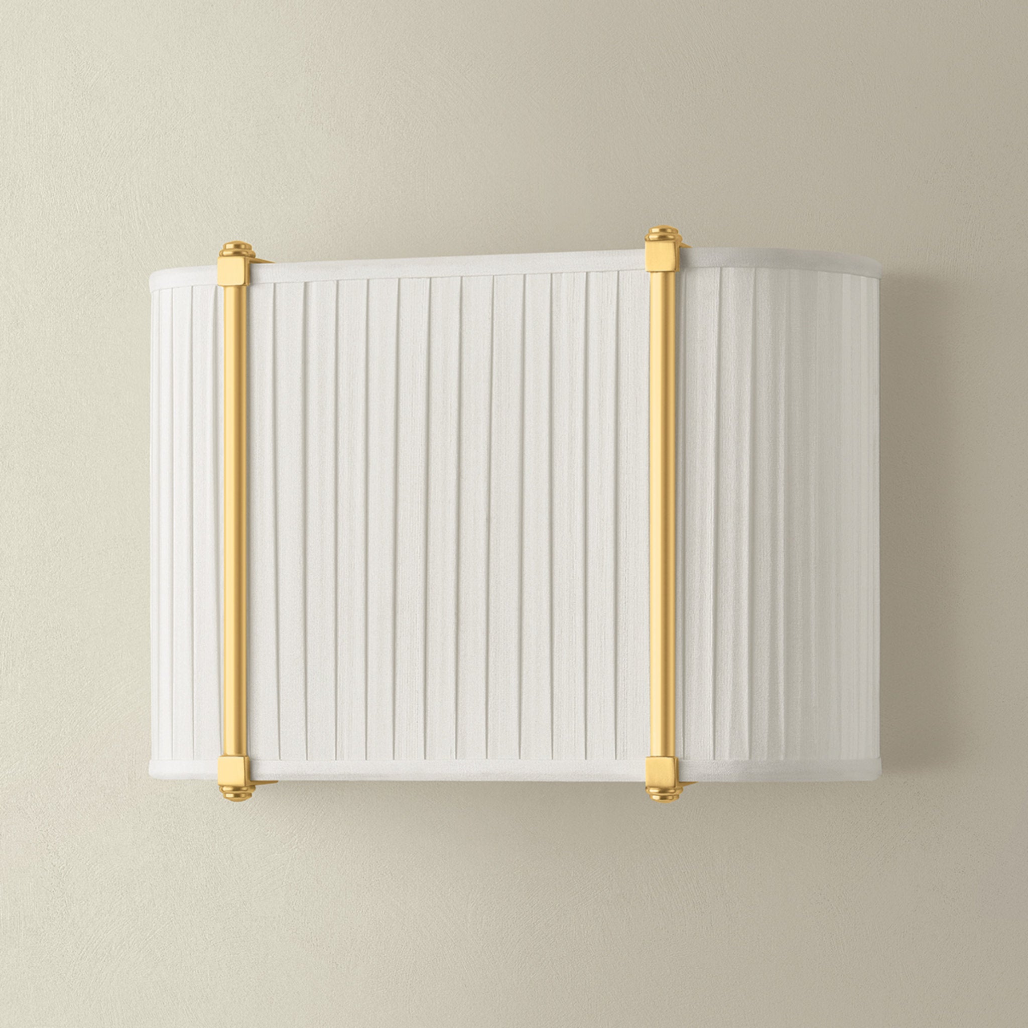 Cornell 2-Light Wall Sconce in Aged Brass by Augusta Hoffman 12W x 8.75H