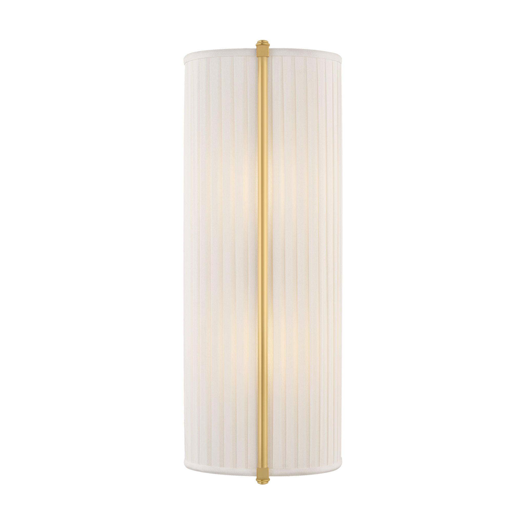 Cornell 2-Light Wall Sconce in Aged Brass by Augusta Hoffman 6.5W x 18H