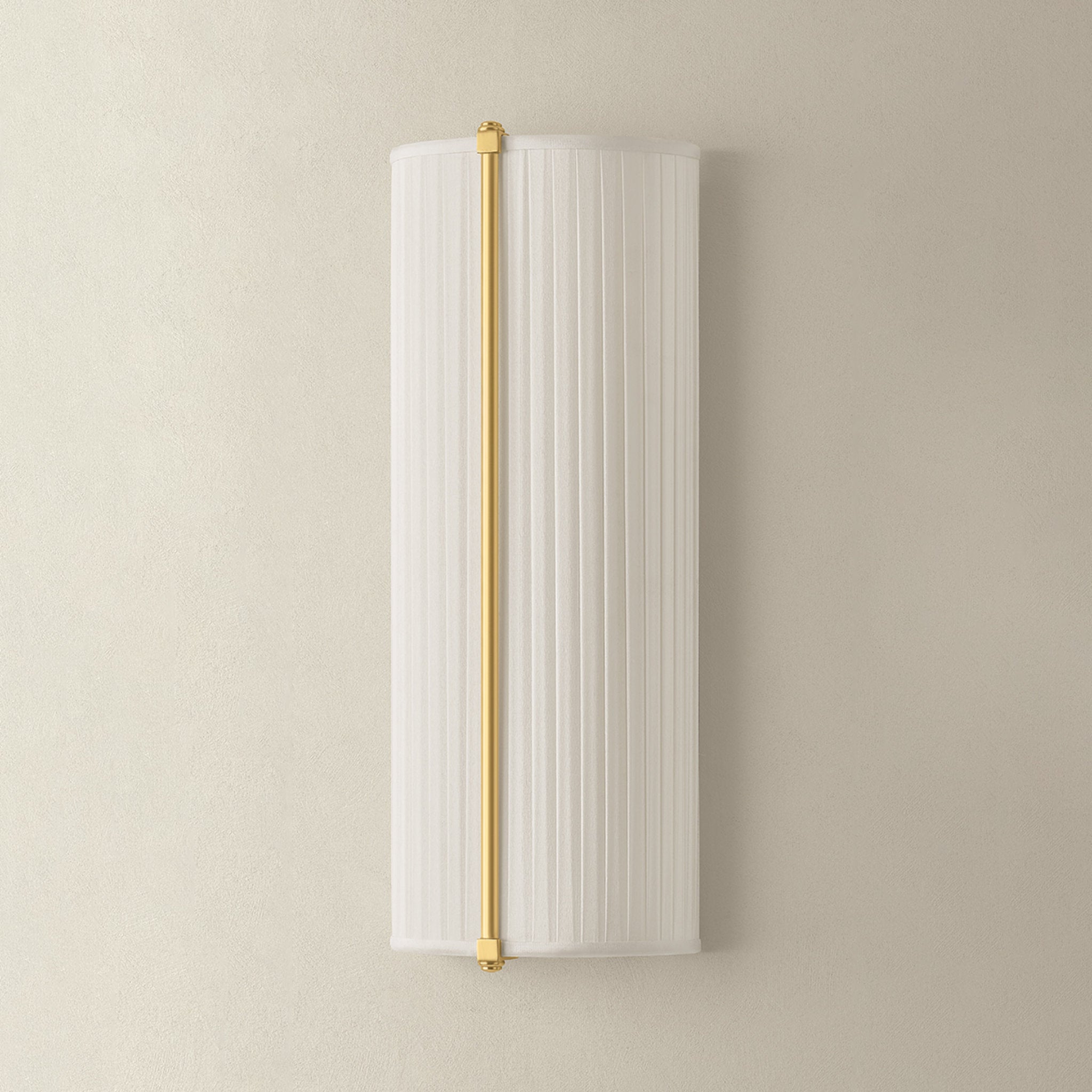 Cornell 2-Light Wall Sconce in Aged Brass by Augusta Hoffman 6.5W x 18H