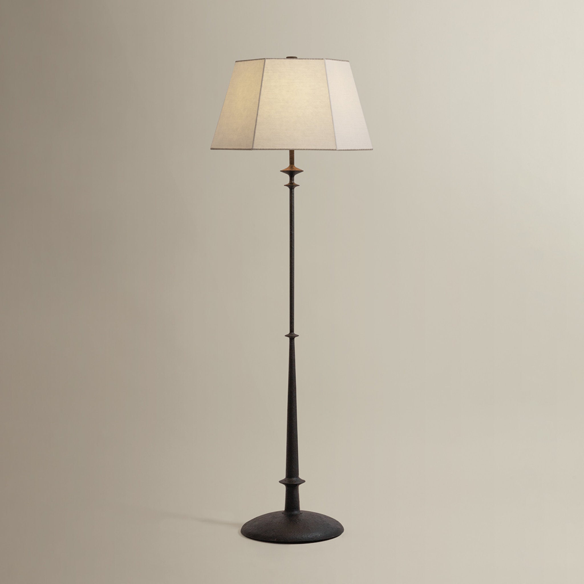 Celmins 1-Light Floor Lamp in Black Iron by Augusta Hoffman 22W x 64H
