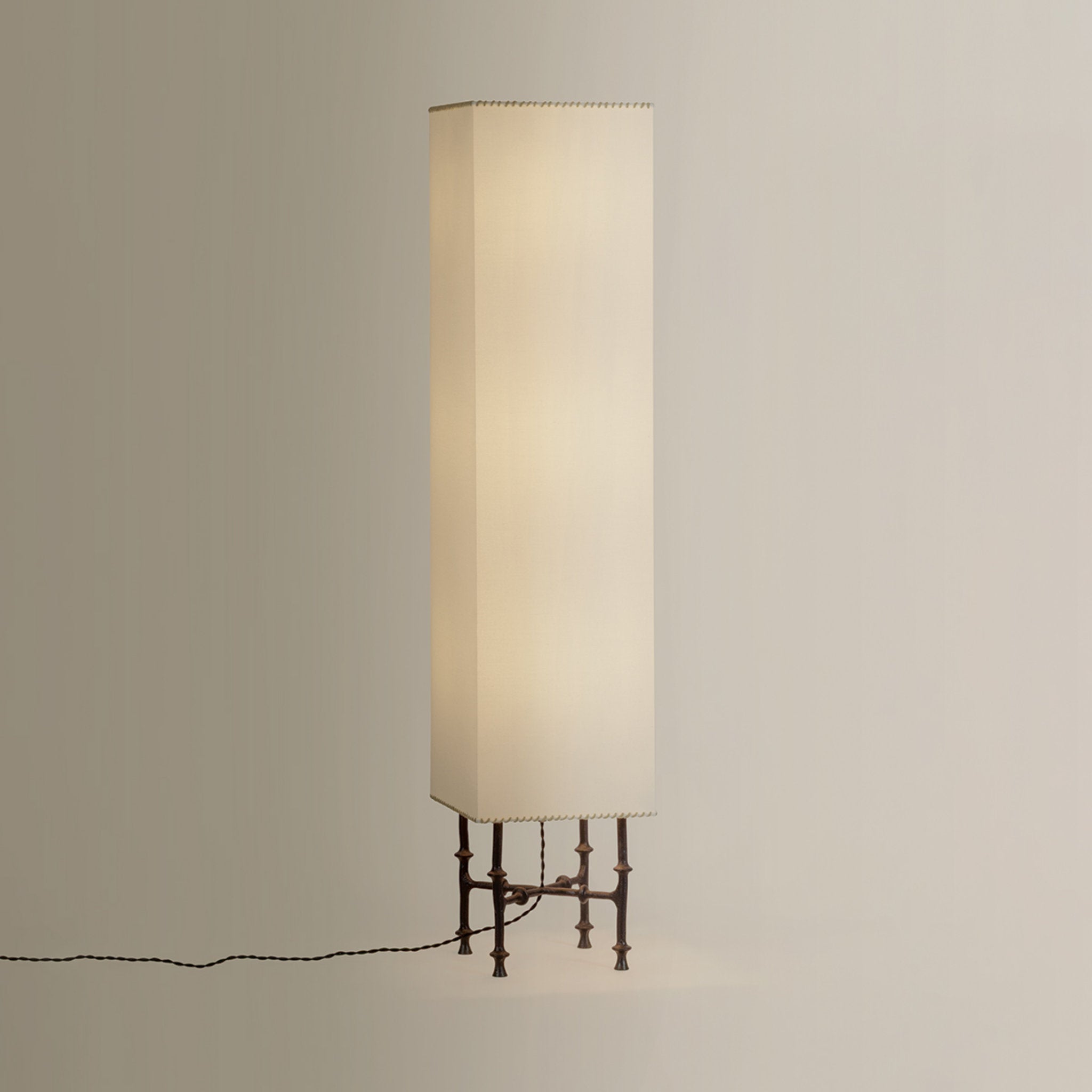 Cy 3-Light Floor Lamp in Black Iron by Augusta Hoffman 12L x 12W x 56.25H
