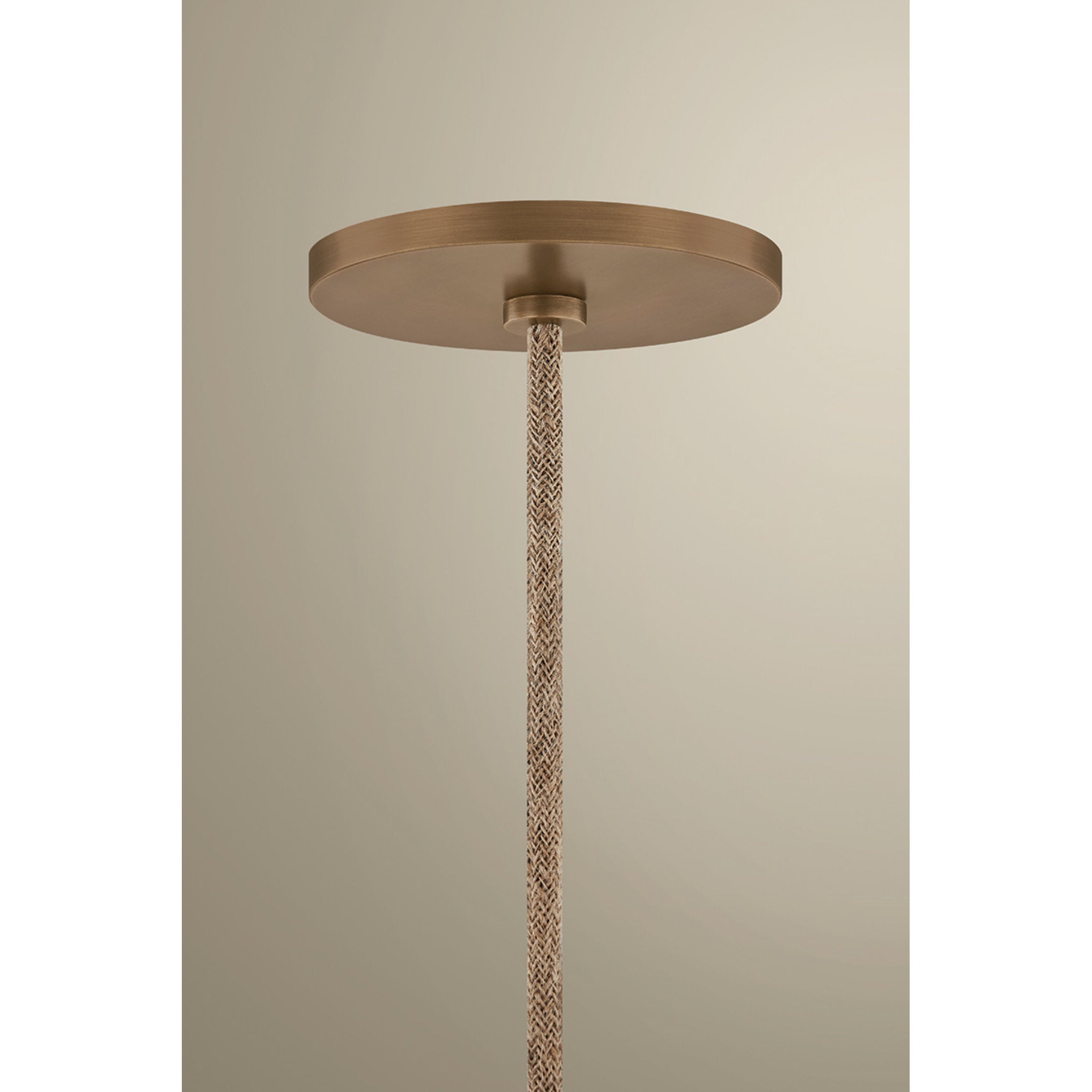 Ahrens 1-Light Pendant in Patina Brass 24W x 10.75H