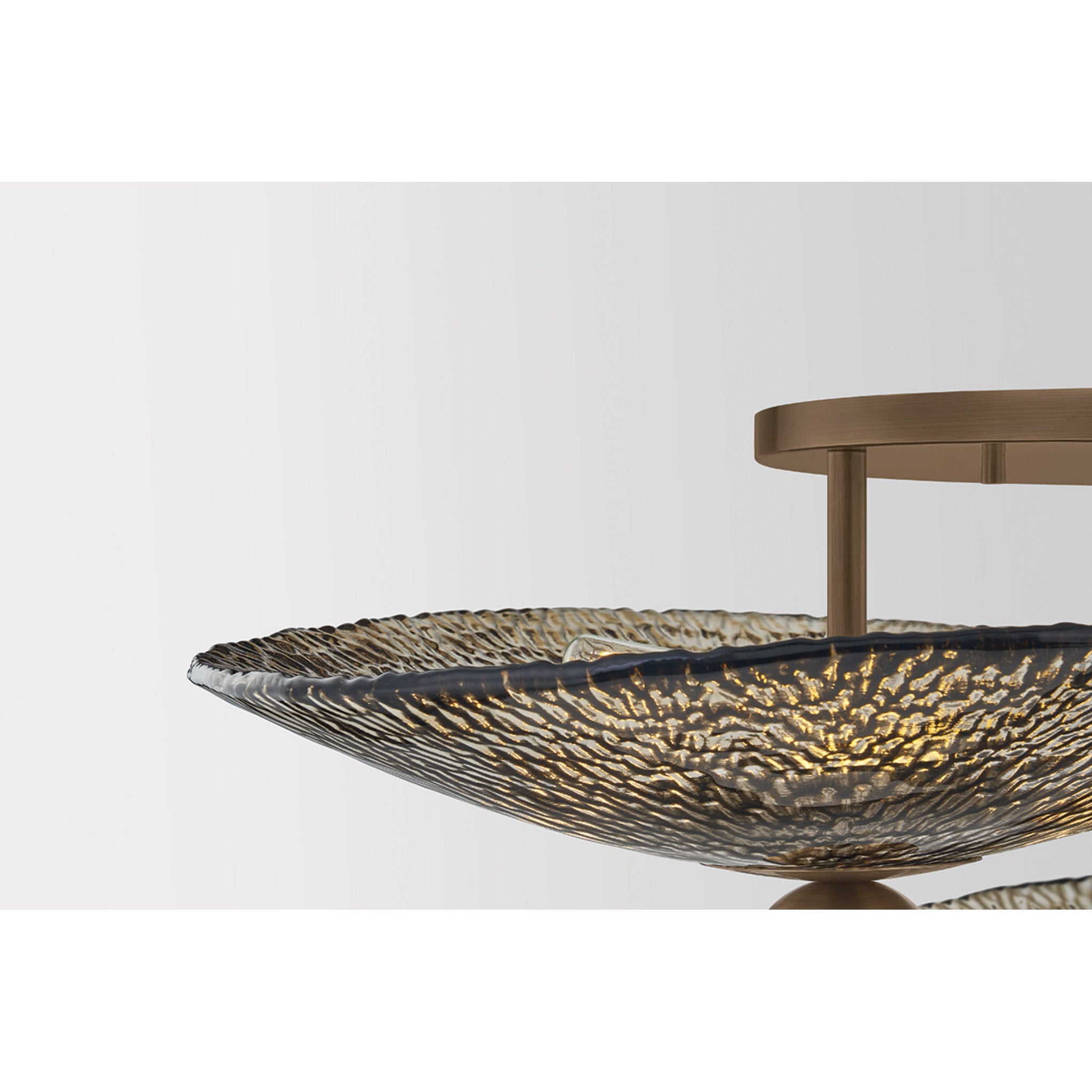 Alba 9-Light Semi Flush in Old World Brass by Moniomi 36.25W x 14H