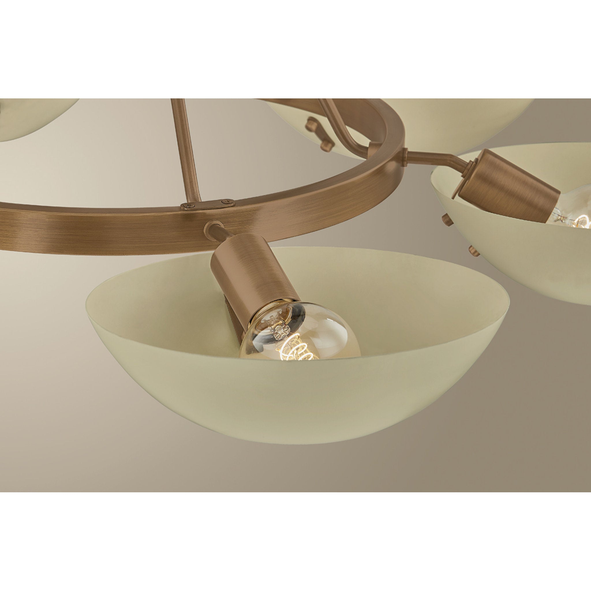Alturas 6-Light Chandelier in Patina Brass 40.5W x 15.75H