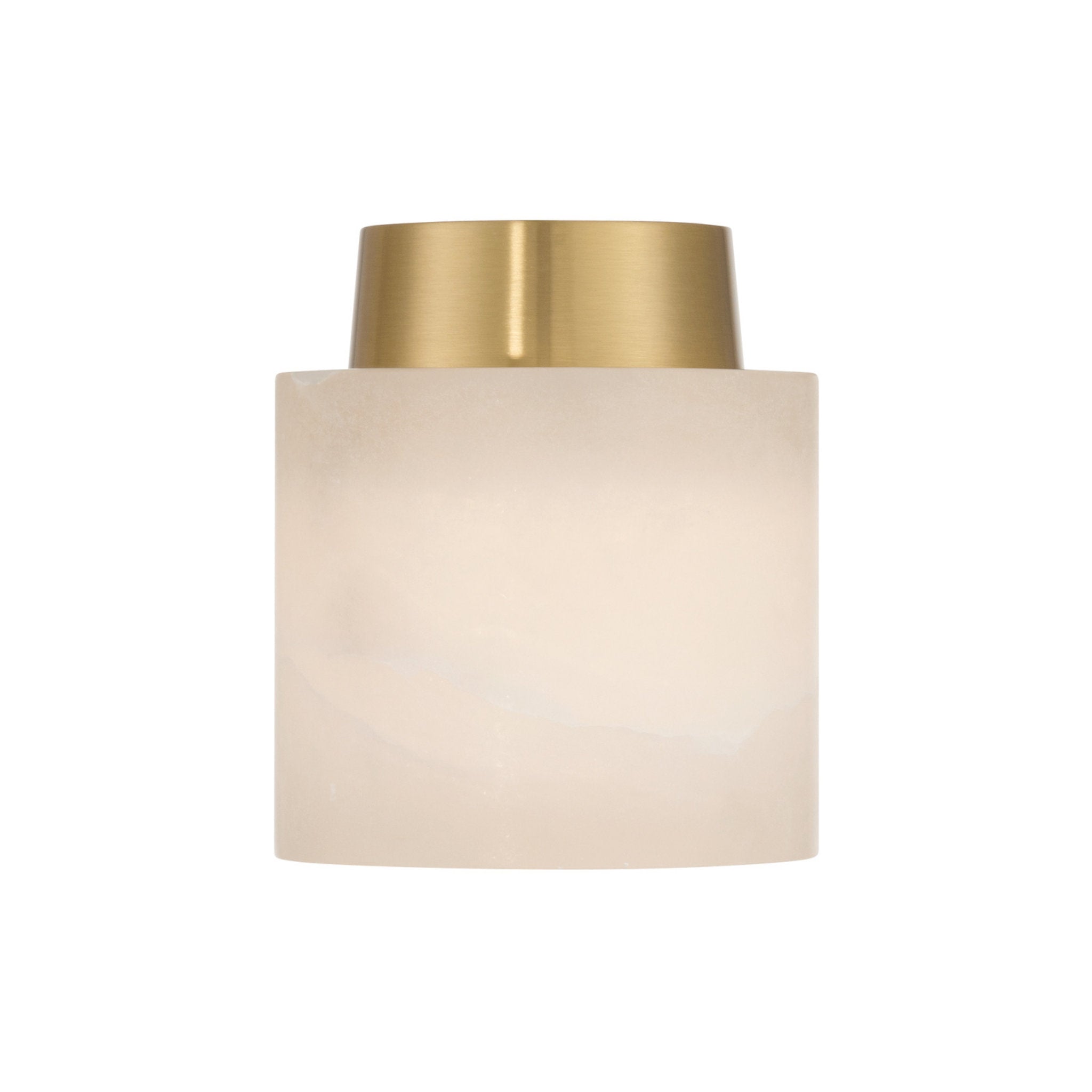 Acme 5.75'' Aged Brass Semi Flush Mount Gold 5.75"W x 6.75"H x 5.75"D