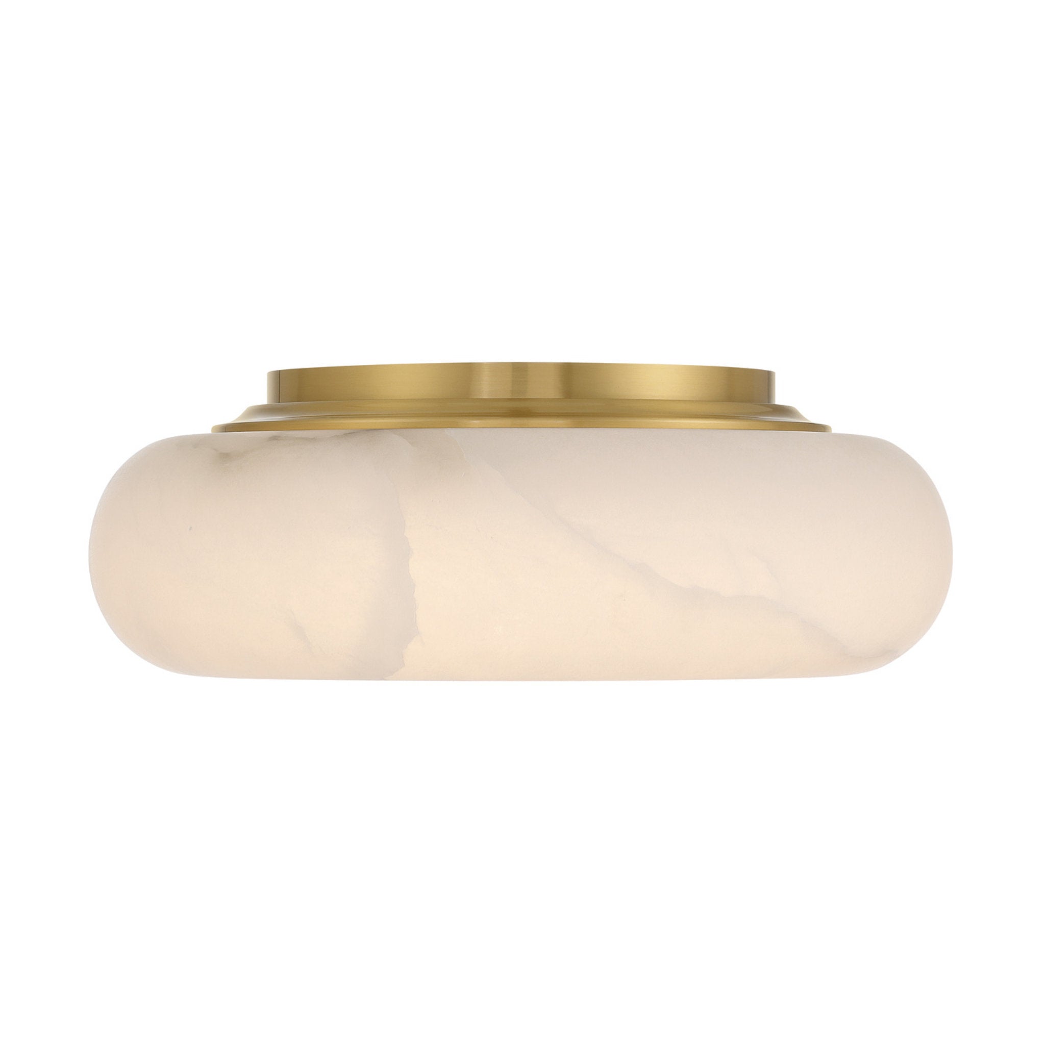 Acme 16'' Integrated LED Aged Brass Flush Mount Gold 16"W x 5.5"H x 16"D