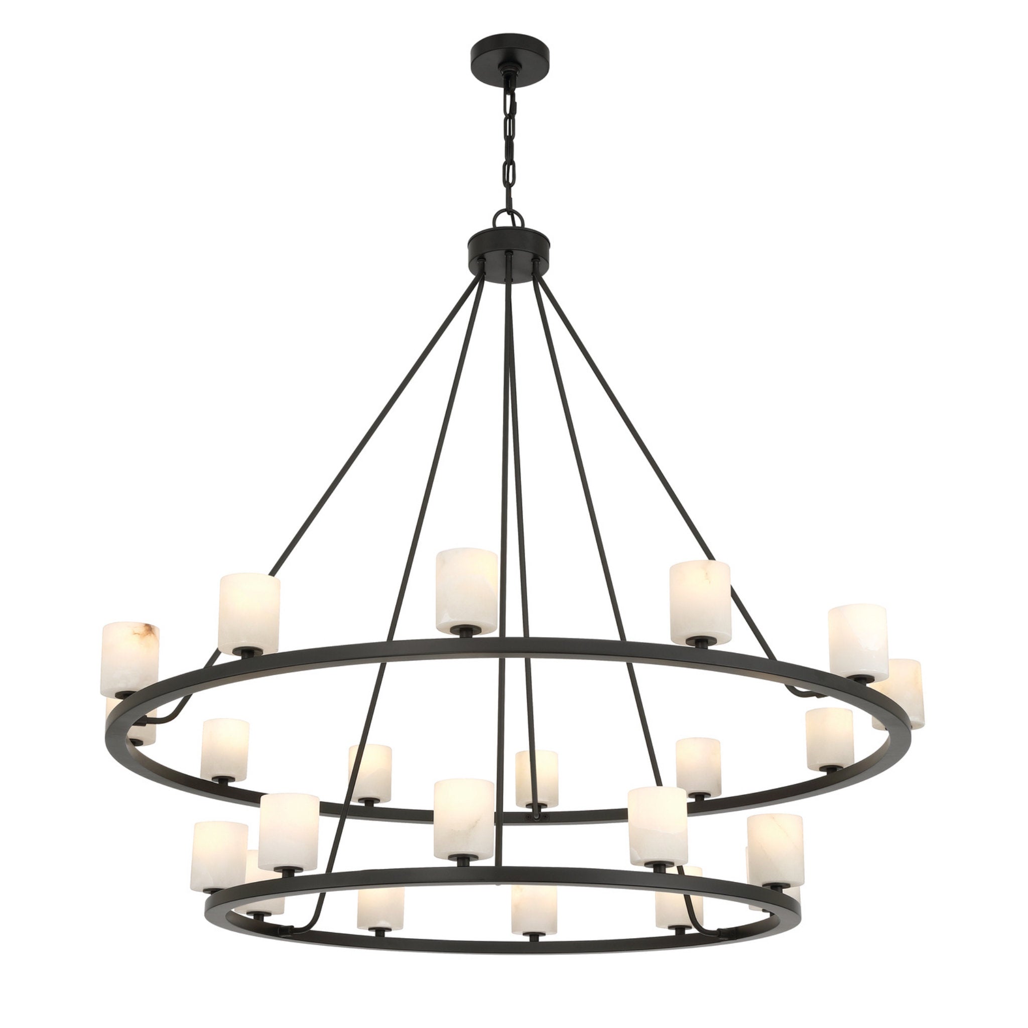 Aragon 46.75'' LED Matte Black Chandelier Black 46.75"W x 41.75"H x 46.75"D