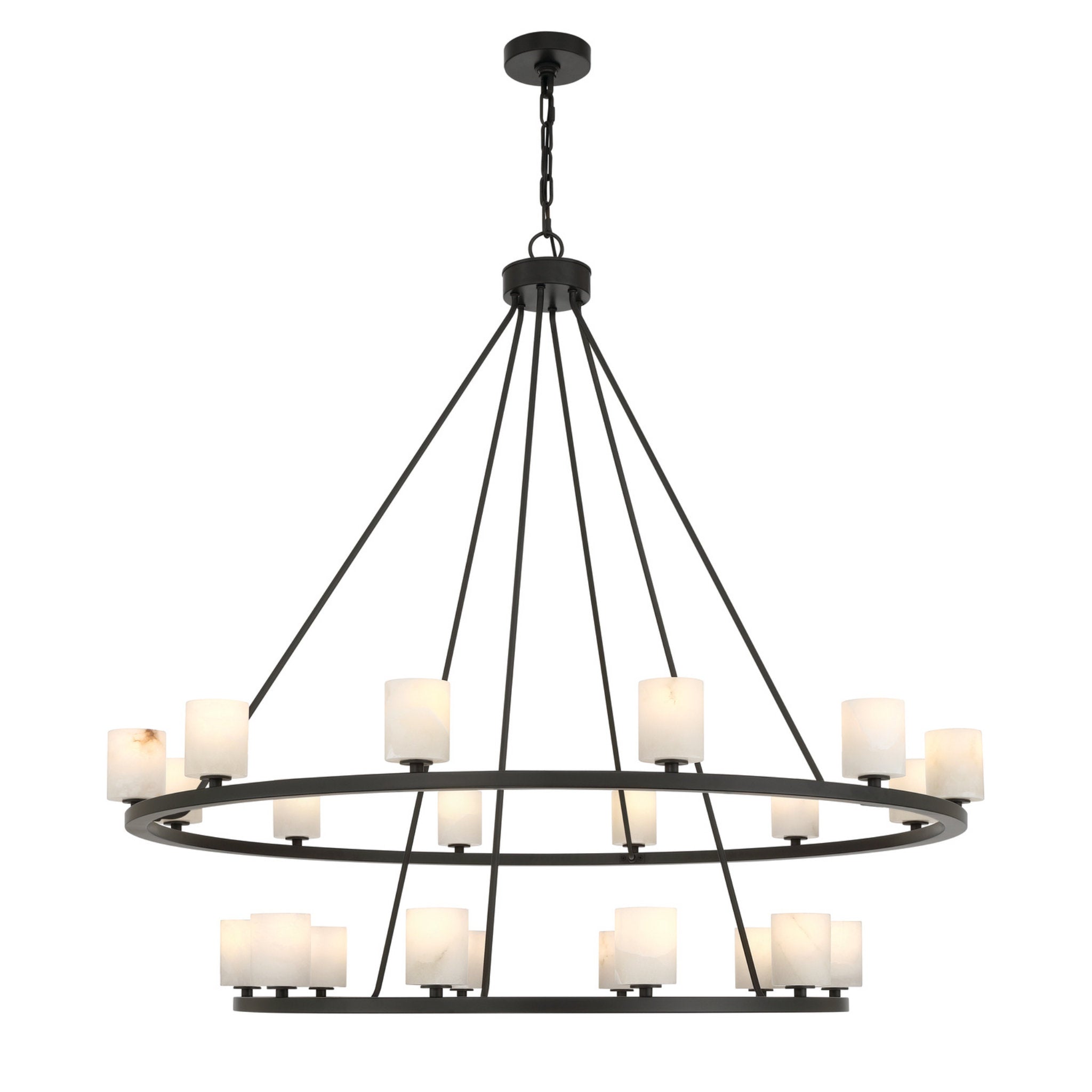 Aragon 46.75'' LED Matte Black Chandelier Black 46.75"W x 41.75"H x 46.75"D
