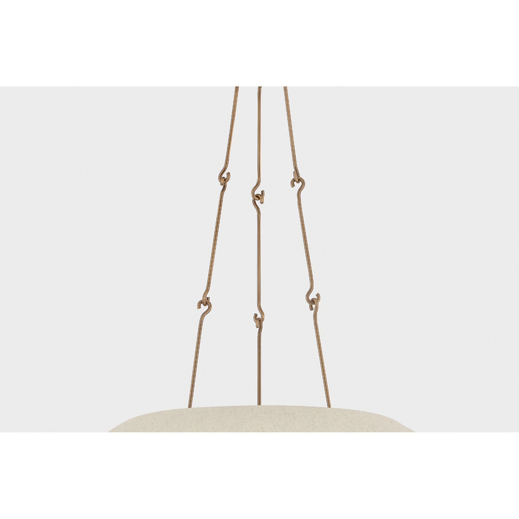 Archive 6-Light Chandelier in Patina Brass by Lauren Liess 38W x 12.75H