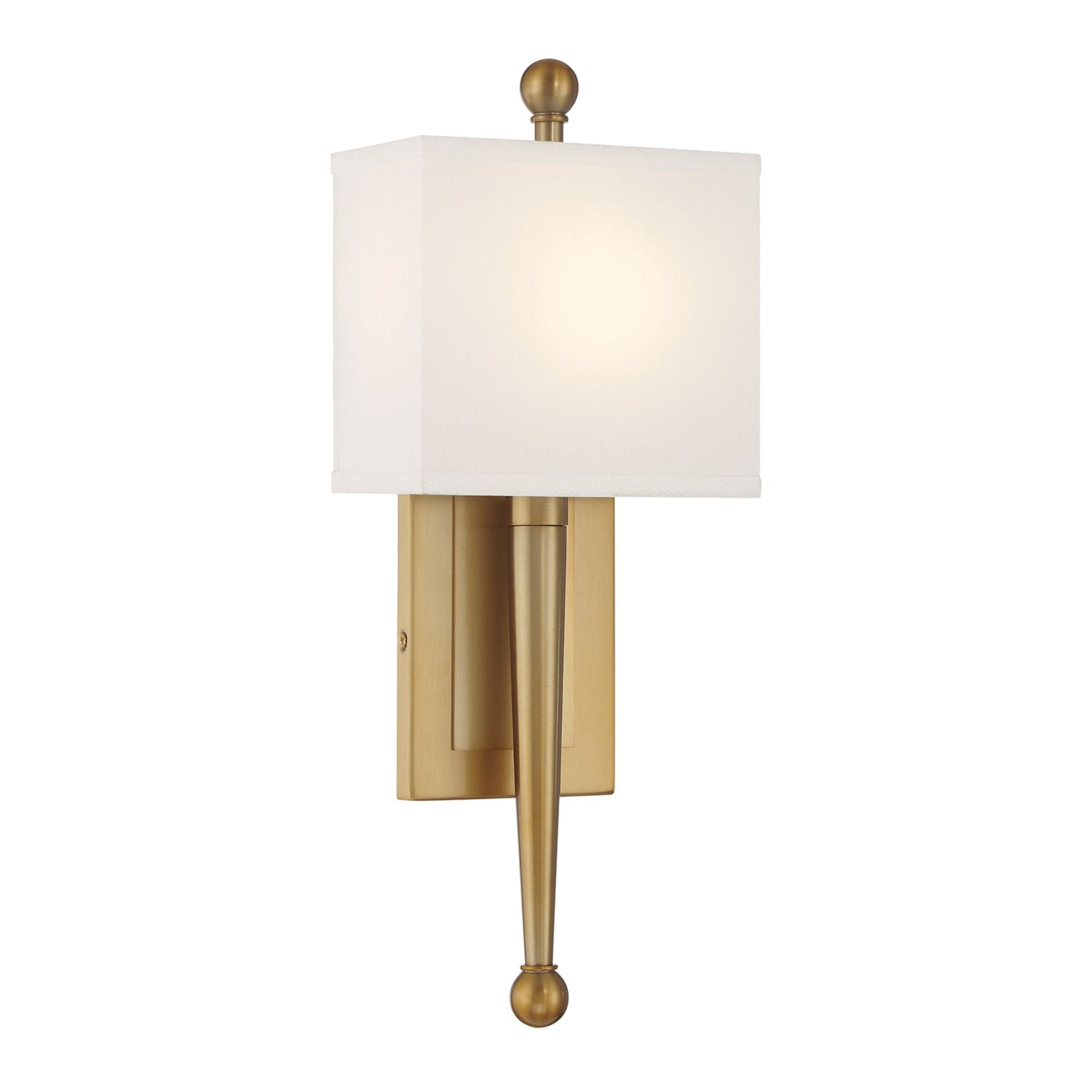 Ardson 7'' Vibrant Gold Sconce Gold 7"W x 17.75"H x 4"D