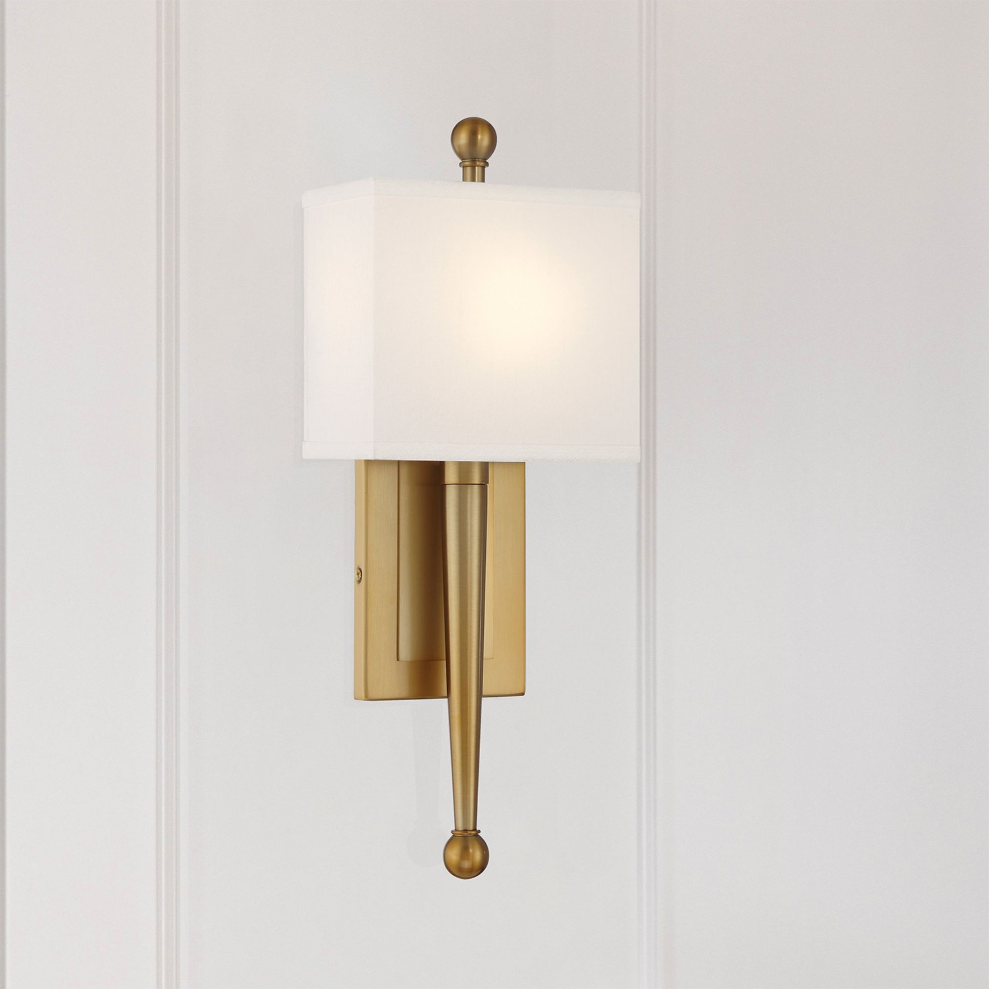 Ardson 7'' Vibrant Gold Sconce Gold 7"W x 17.75"H x 4"D