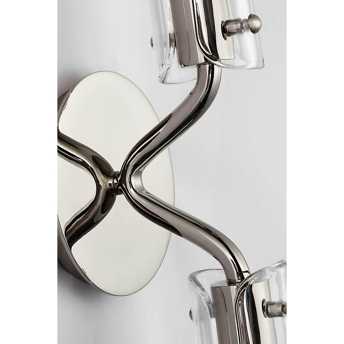 AERIN Casoria 23" Linear Sconce in Polished Nickel with Clear Glass W4.75" x H23.5" x E4.25"