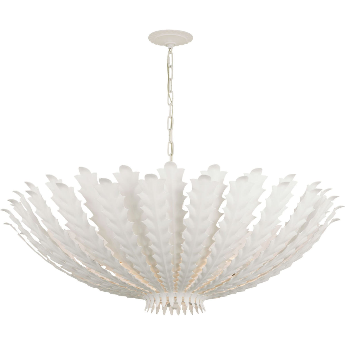 AERIN Hampton Extra Large Chandelier in Plaster White W40" x H15.75"