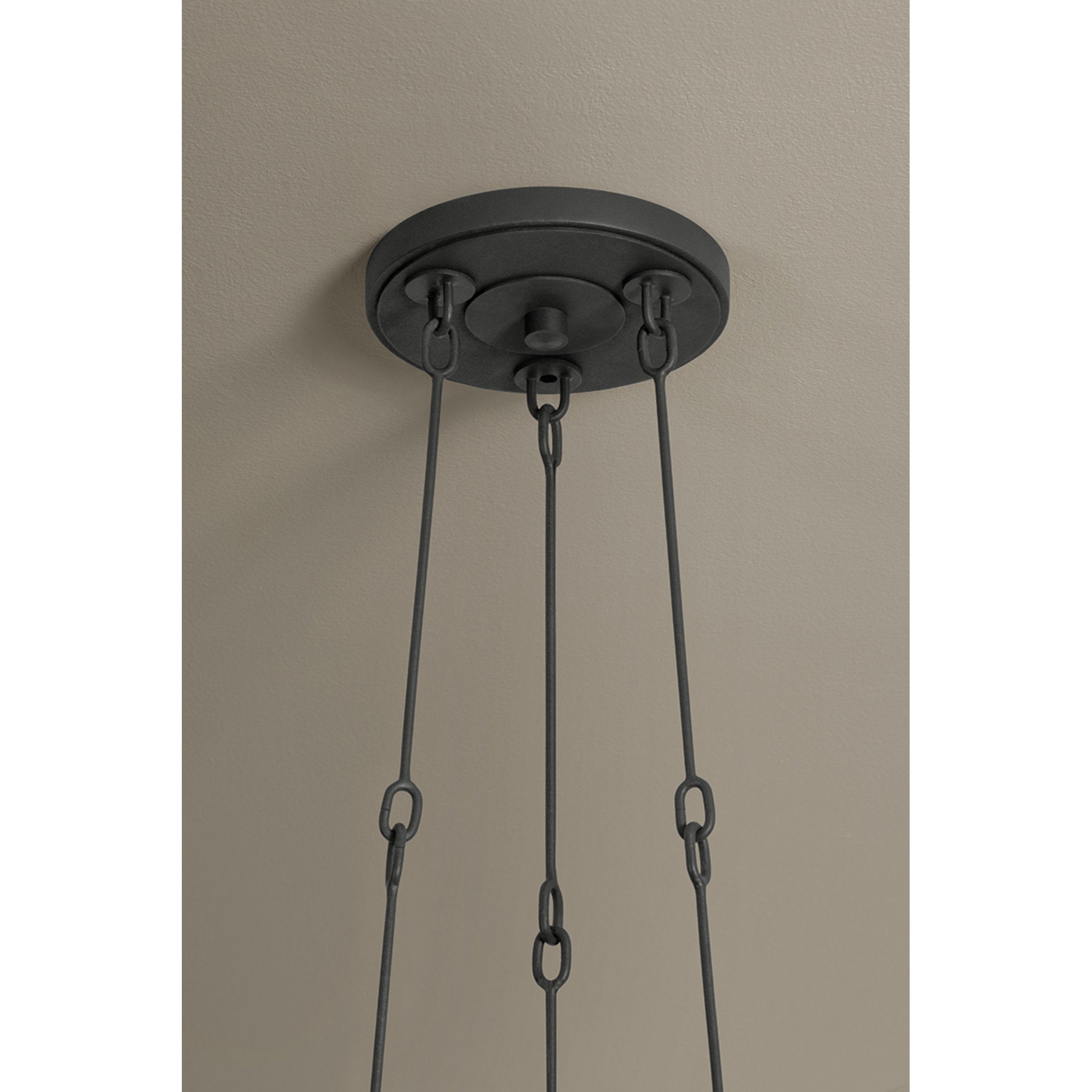 Arturo 3-Light Chandelier in Textured Bronze W/ Hl 30W x 8H