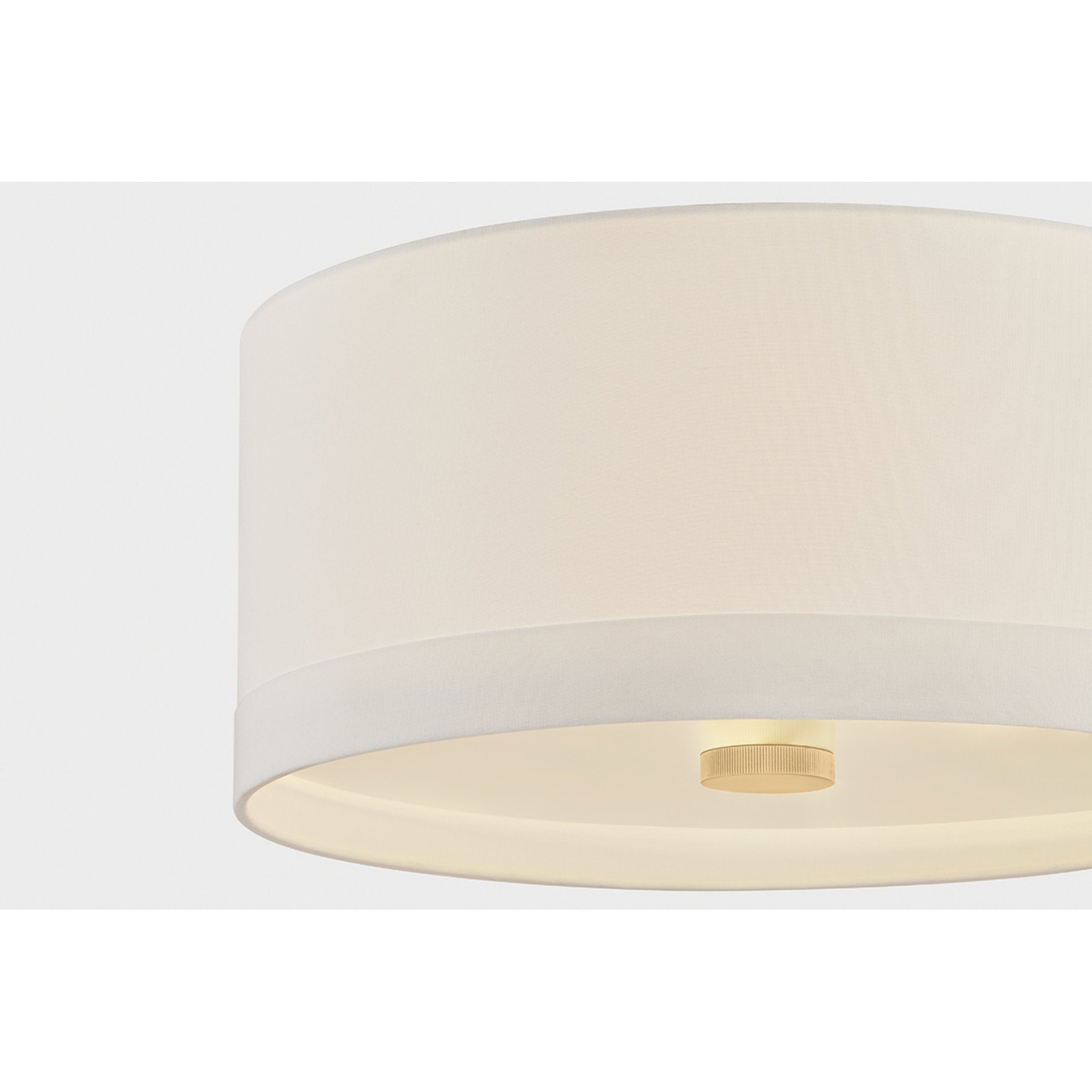 Ashland 4-Light Flush Mount in Aged Brass 22W x 10.25H